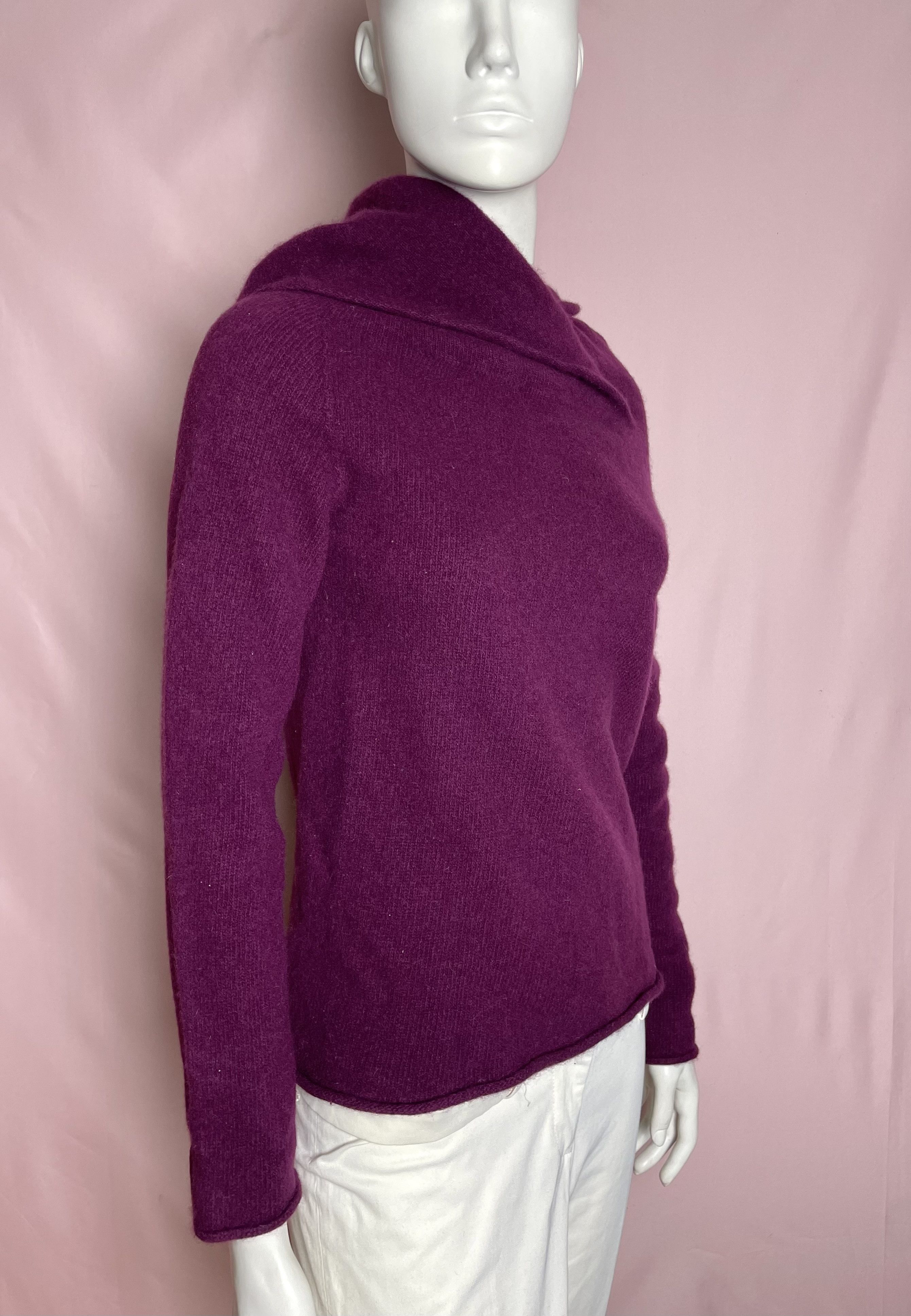 Other Celtic & Co Collared Slouch Jumper Wool Burgundy Size M Size M / US 6-8 / IT 42-44 - 5 Thumbnail
