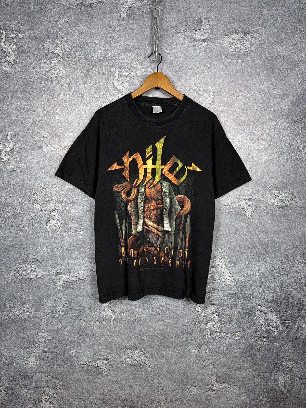 Band Tees Vintage 2001 Nile Back Seeds Of Vengeance Death Metal Tshirt Size US L / EU 52-54 / 3 - 1 Thumbnail