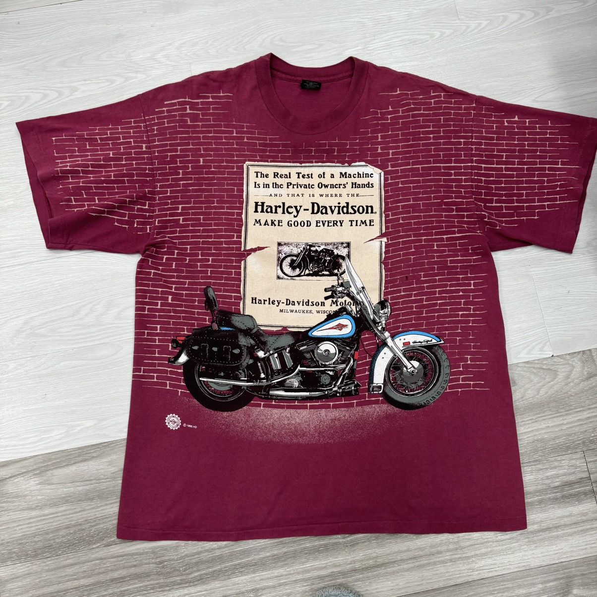Harley Davidson × Vintage Harley Davidson vintage Shirt overprint 90s Size US XL / EU 56 / 4 - 3 Thumbnail