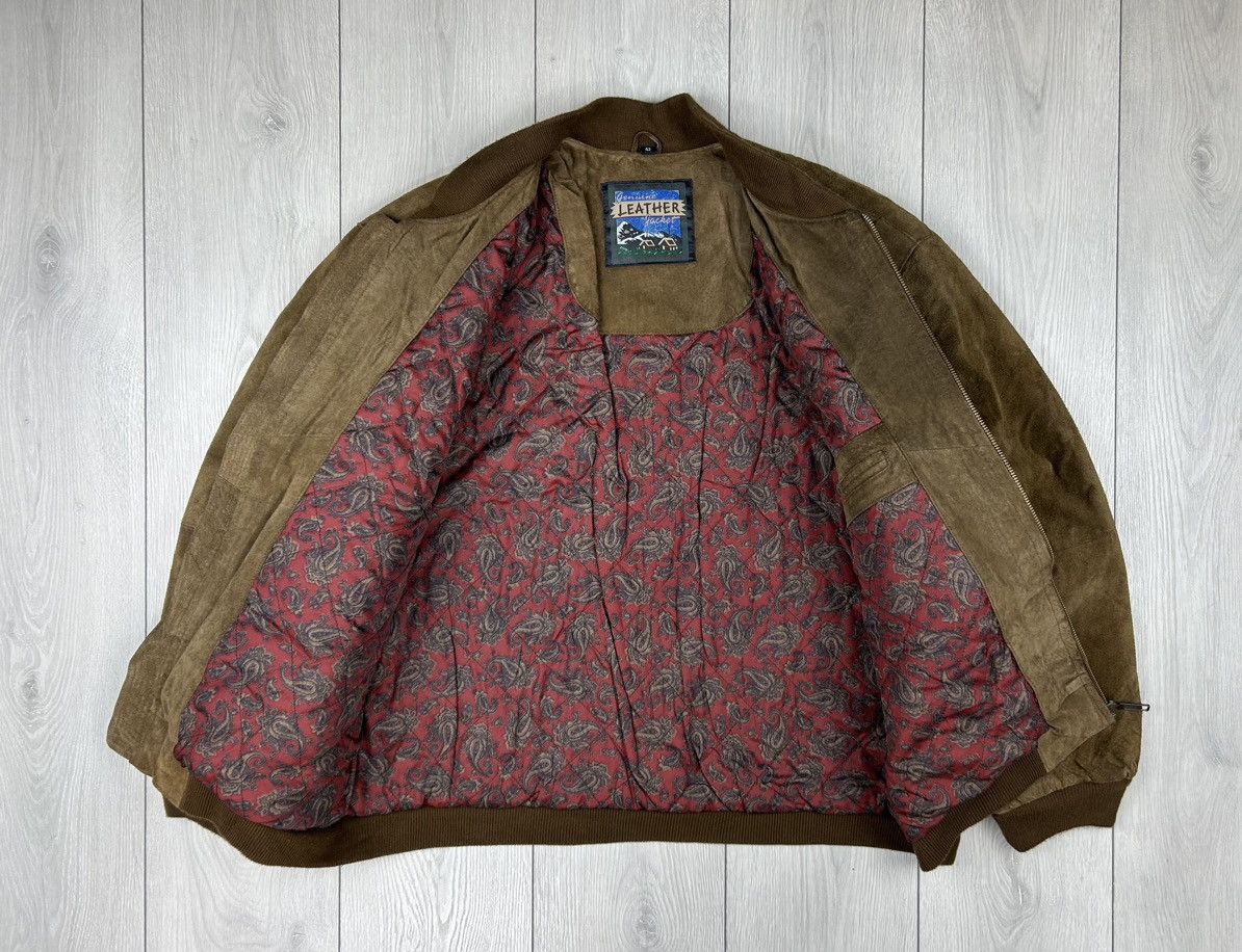 Vintage Leather Vintage Bomber Jacket Brown Size XL Size US XL / EU 56 / 4 - 5 Thumbnail
