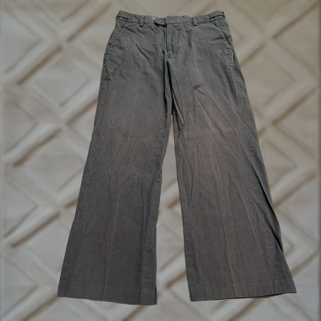 Banana Republic Banana Republic Dress Pants Mens 32 Black Stretch Flat Front Straight Leg Regular Waist Casual Workwear Size US 32 / EU 48 - 1 Thumbnail
