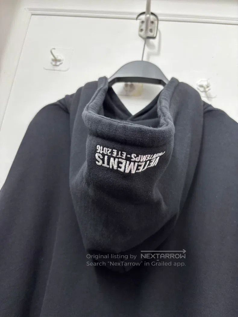 Vetements VETEMENTS Hooded Sweatshirt Black Size US M / EU 48-50 / 2 - 4 Thumbnail