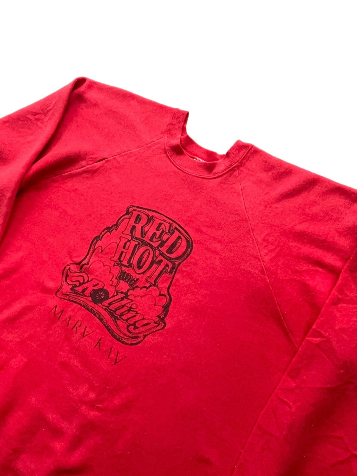 Fruit Of The Loom Vintage 80’s Red Hot & Rolling Crewneck Size US XL / EU 56 / 4 - 2 Thumbnail