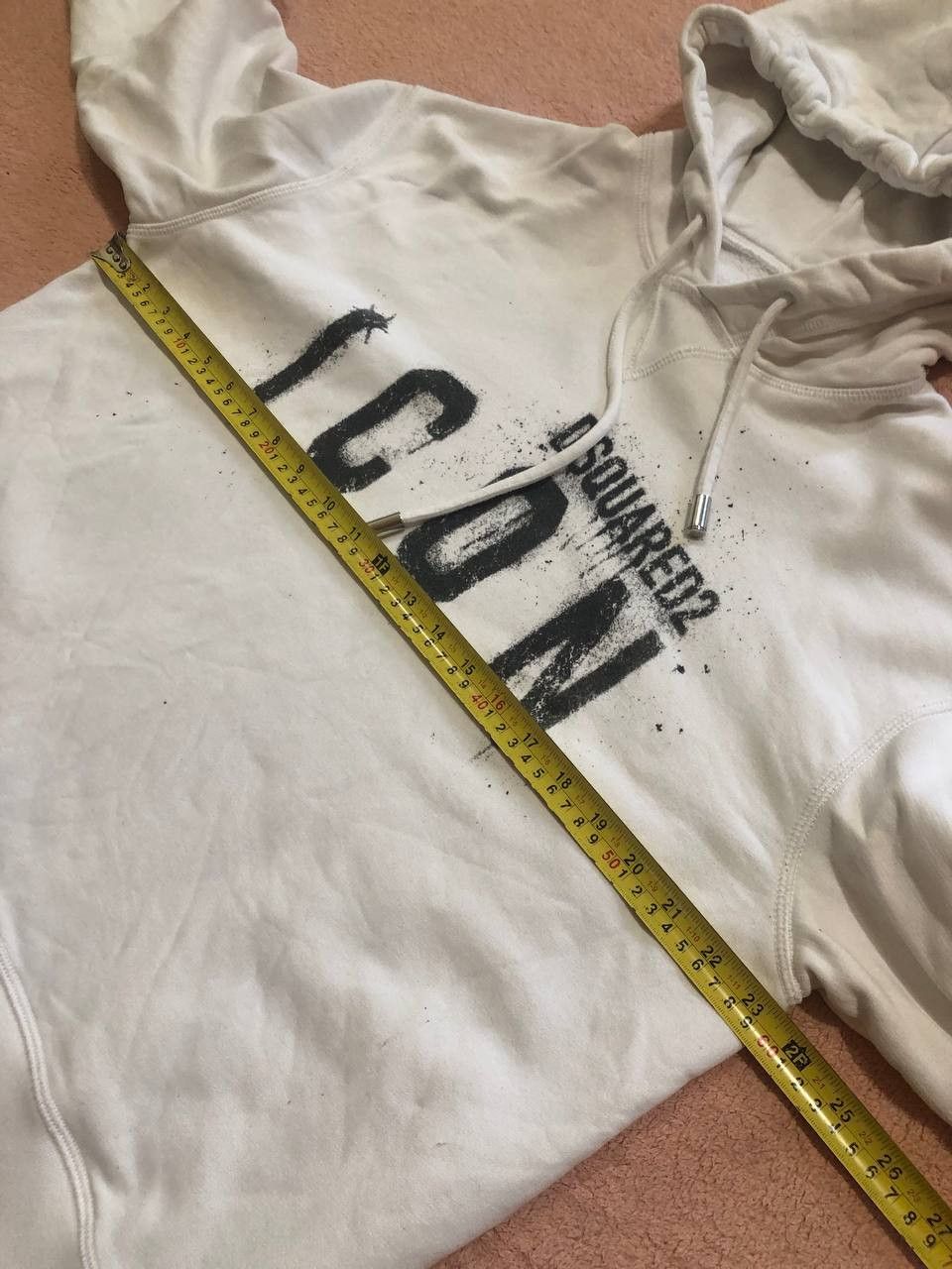 Dsquared2 Vintage Dsquared2 Big Logo White Hoodie Size M Size M / US 6-8 / IT 42-44 - 15 Thumbnail