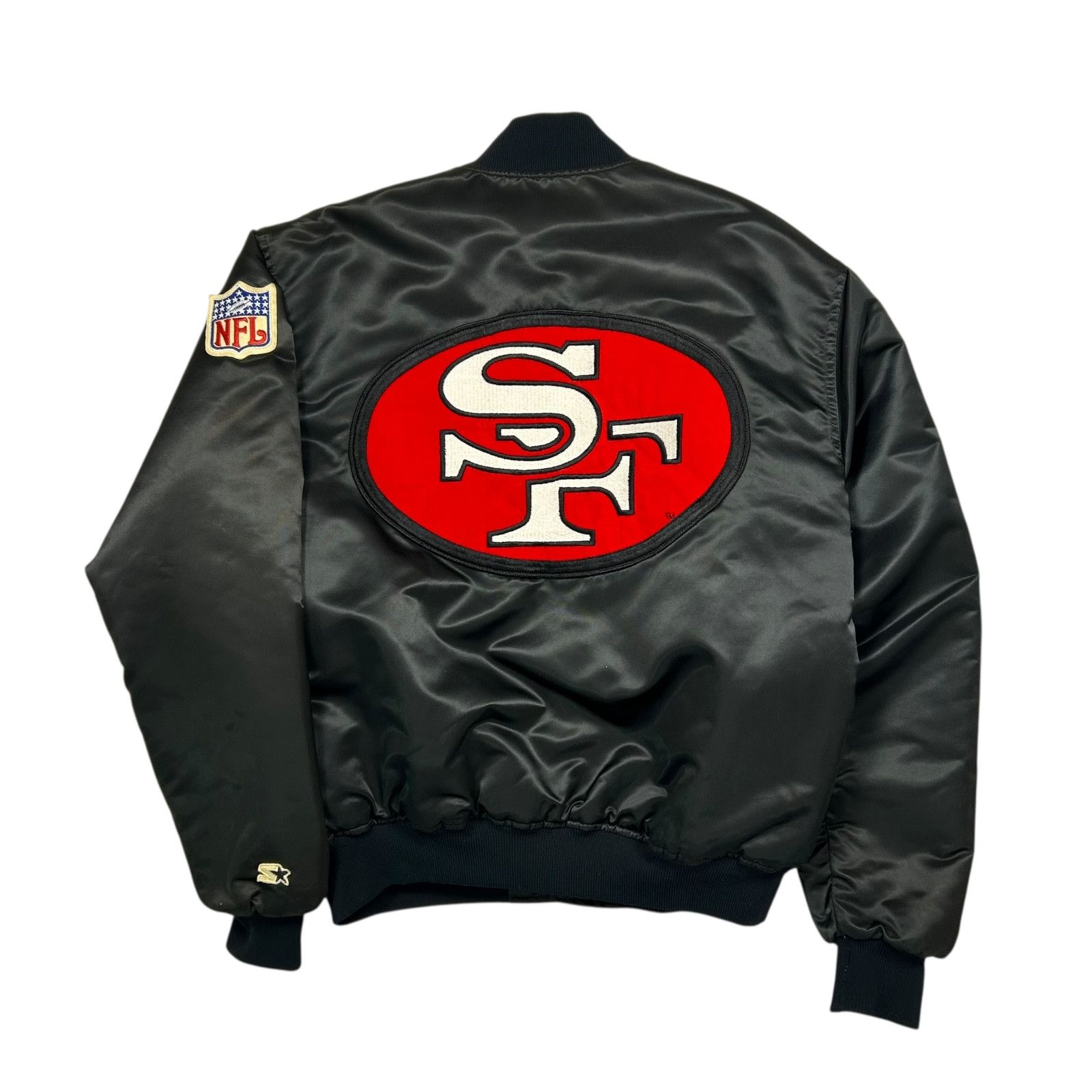 NFL VTG 90s SAN FRANCISCO 49ERS STARTER SATIN JACKET BIG LOGO Size US L / EU 52-54 / 3 - 1 Thumbnail