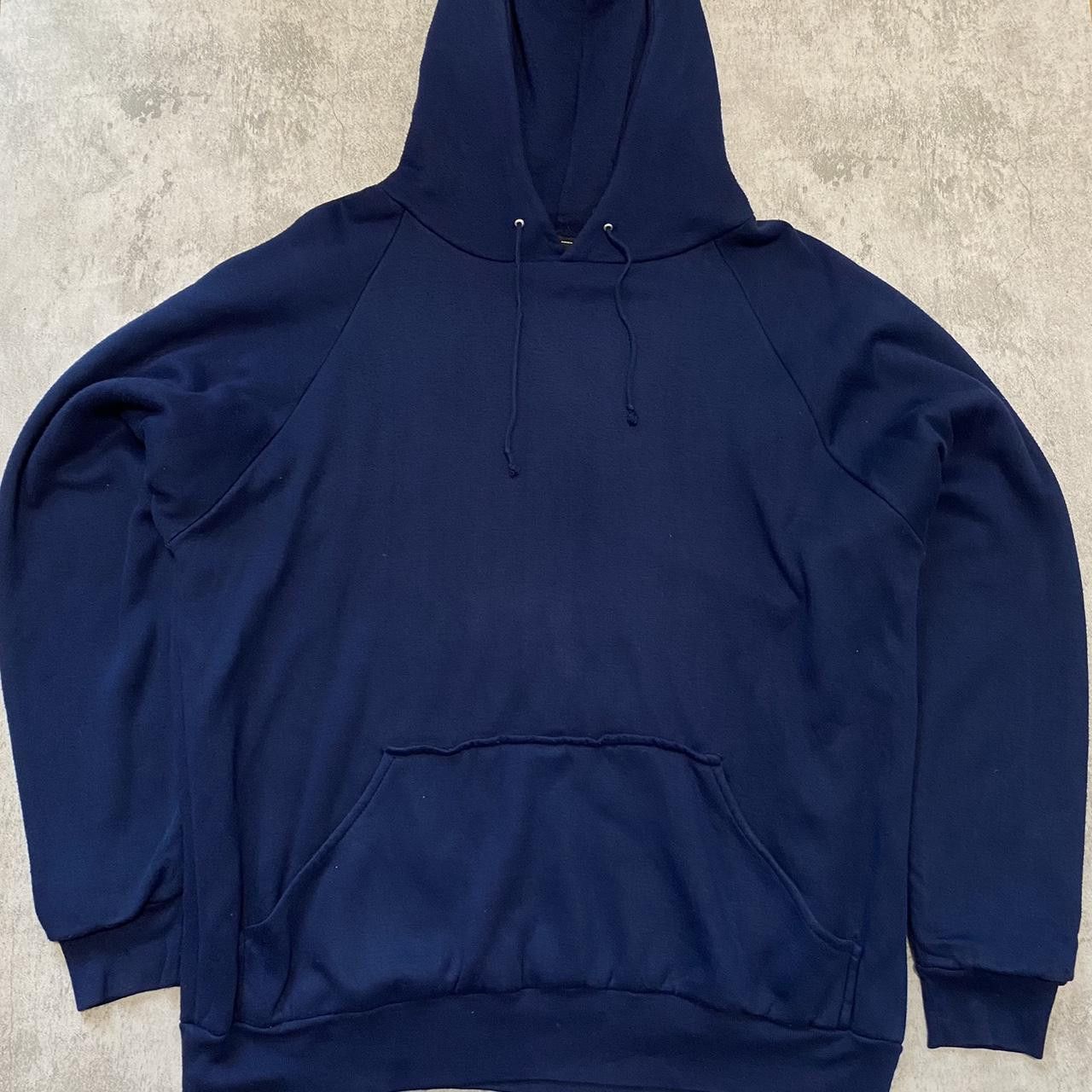 Other Boxy Navy blue vintage hoodie Vintage Retro 90s rap Size US XL / EU 56 / 4 - 1 Thumbnail