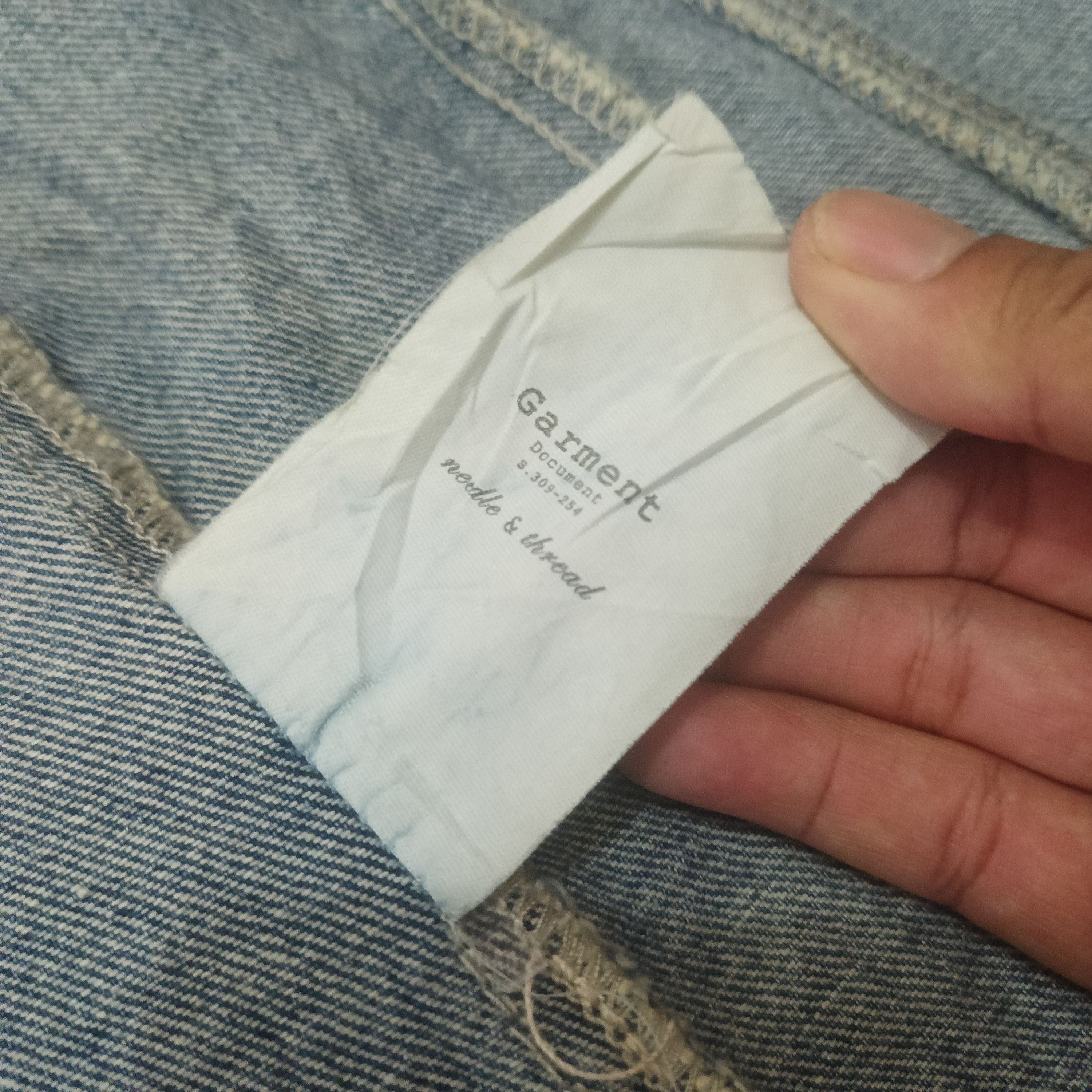 If Six Was Nine Garment Document Denim Long Jacket Button Size S / US 4 / IT 40 - 9 Thumbnail