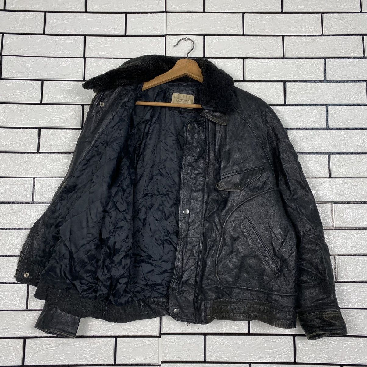 Japanese Brand 📌Vintage Fly Leather Jacket Blanket Gynreo Issey Miyake Size US M / EU 48-50 / 2 - 12 Thumbnail