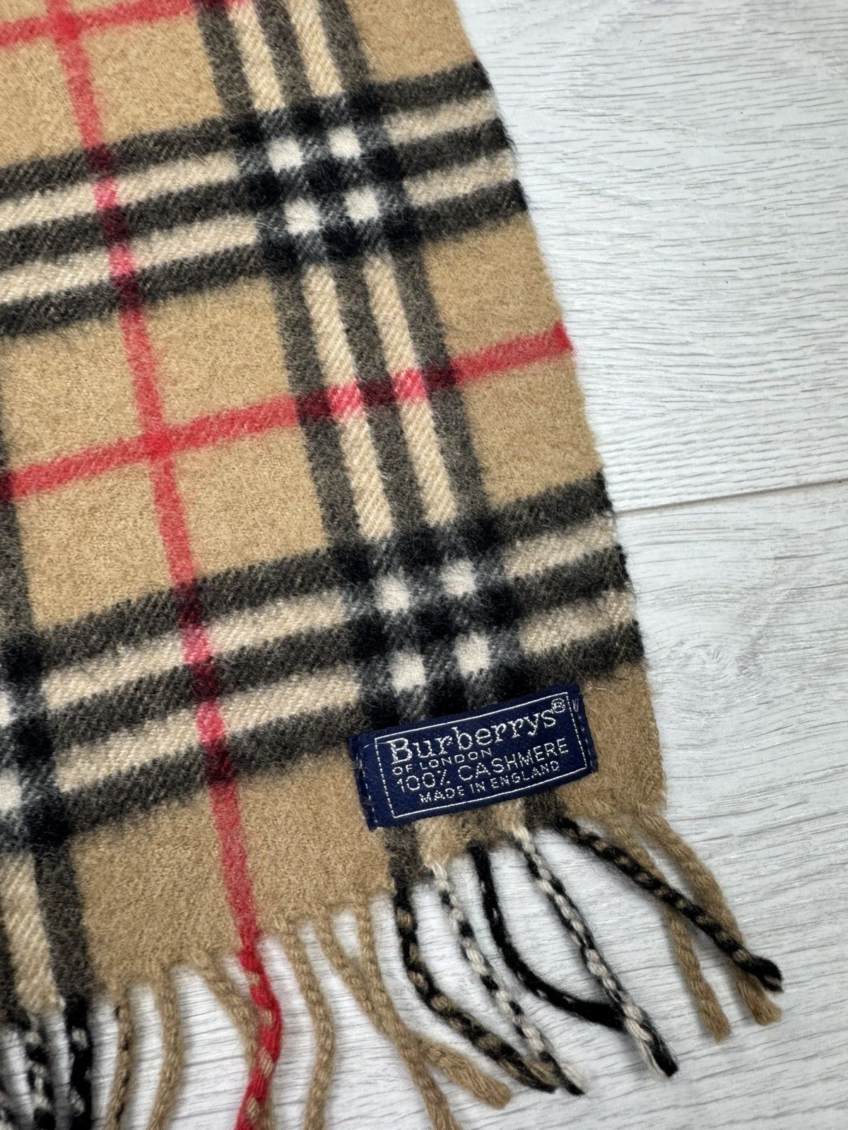 Burberry × Vintage Burberry Scarf / Muffler / Neckwear - WW2490 Size ONE SIZE - 2 Thumbnail