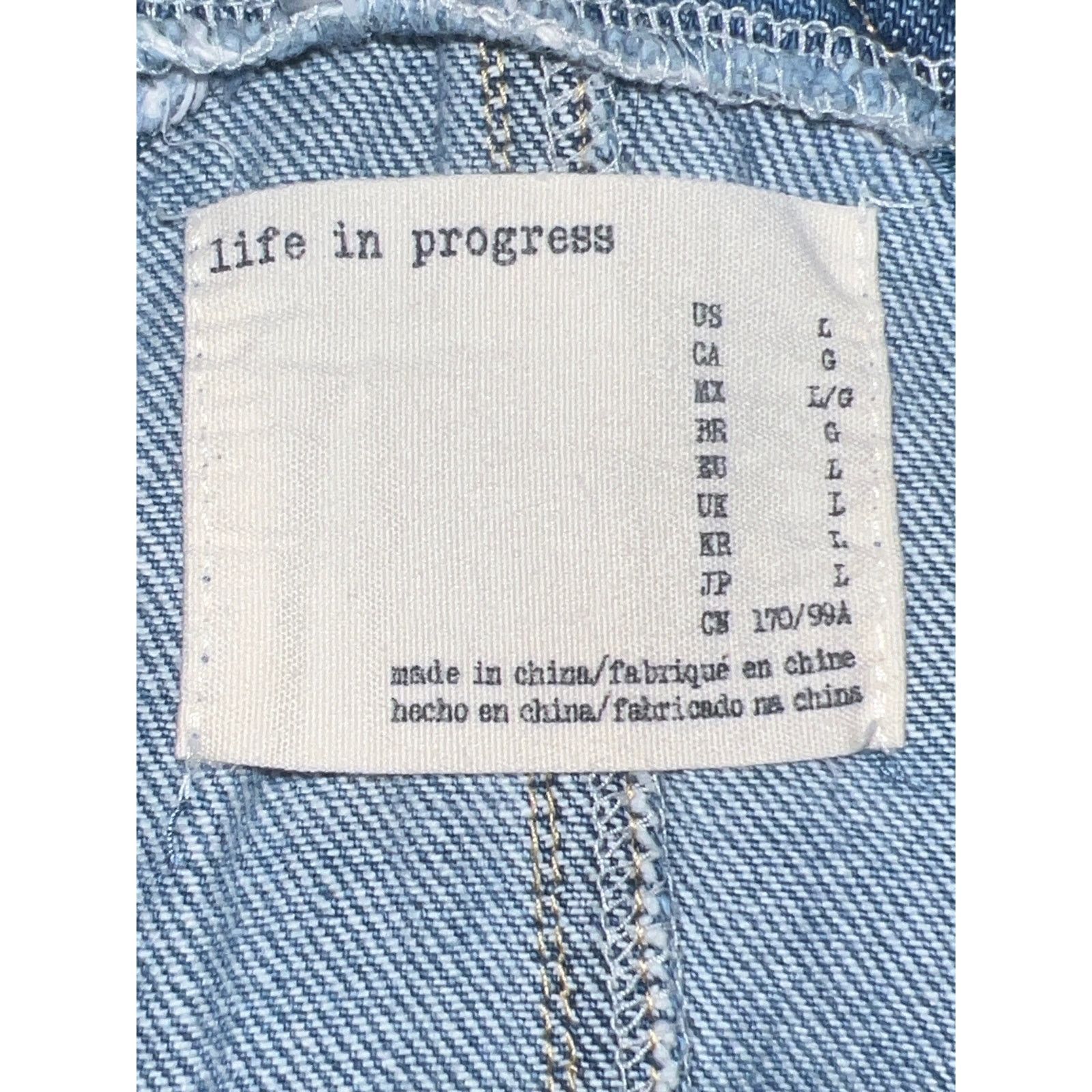 Other Life in Progress overall denim dress size Large Size 30" / US 8 / IT 44 - 13 Thumbnail