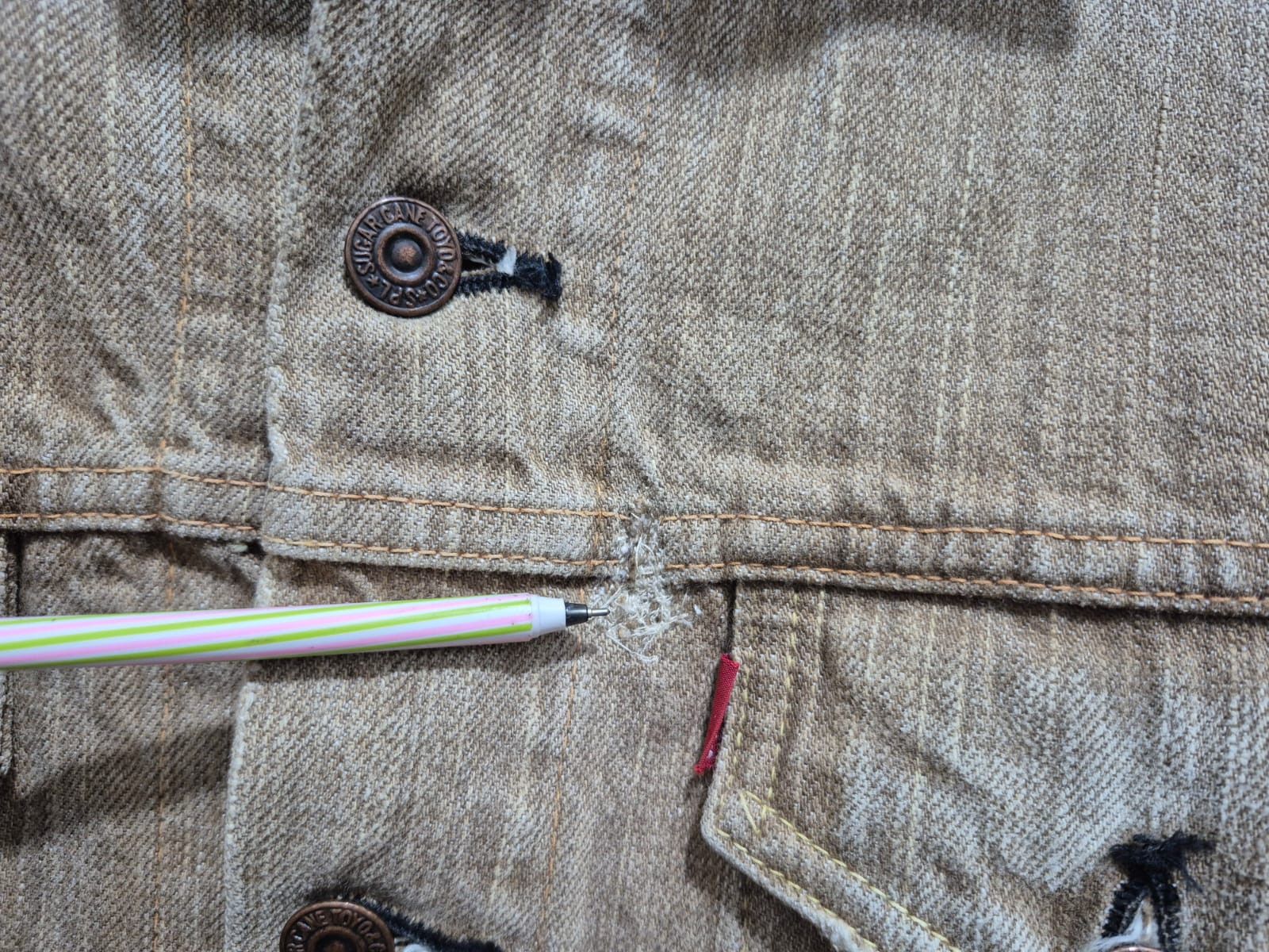 Sugar Cane Fit S to M, Sugarcane Trucker Jacket Size US M / EU 48-50 / 2 - 7 Thumbnail