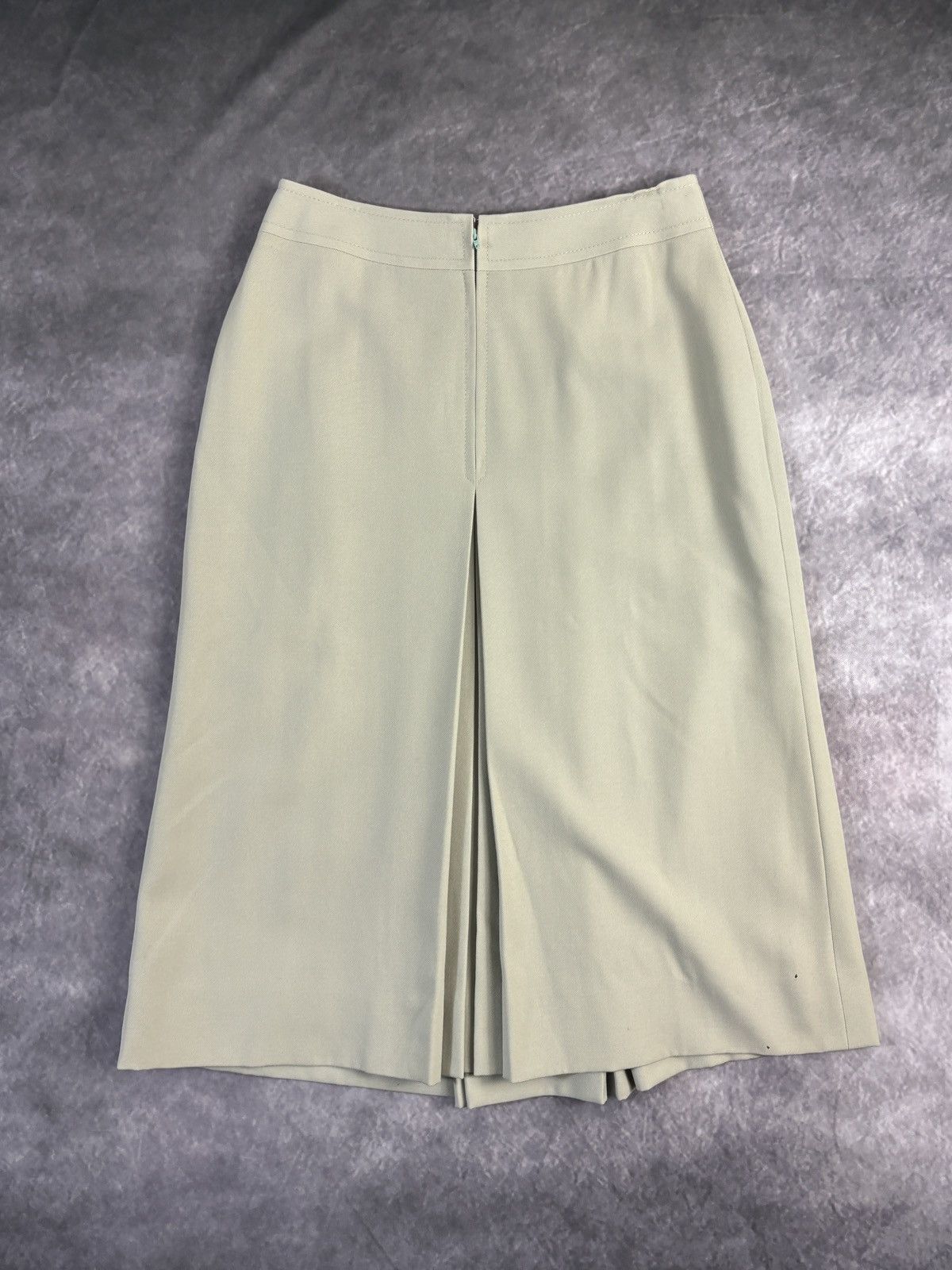 Celine × Vintage 1970s Celine Skirt Vintage Wool Maxi Pistachio Horsebit Gold Size 28" / US 6 / IT 42 - 21 Thumbnail
