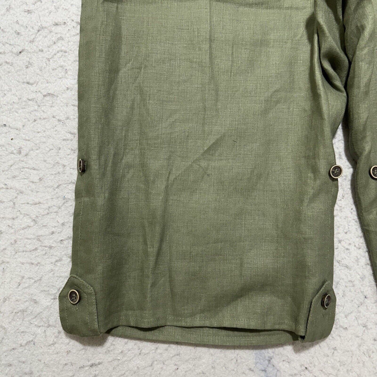 Other Style & Co 6 Pure Linen Green Straight Leg Capri Pants Size 28" / US 6 / IT 42 - 5 Thumbnail