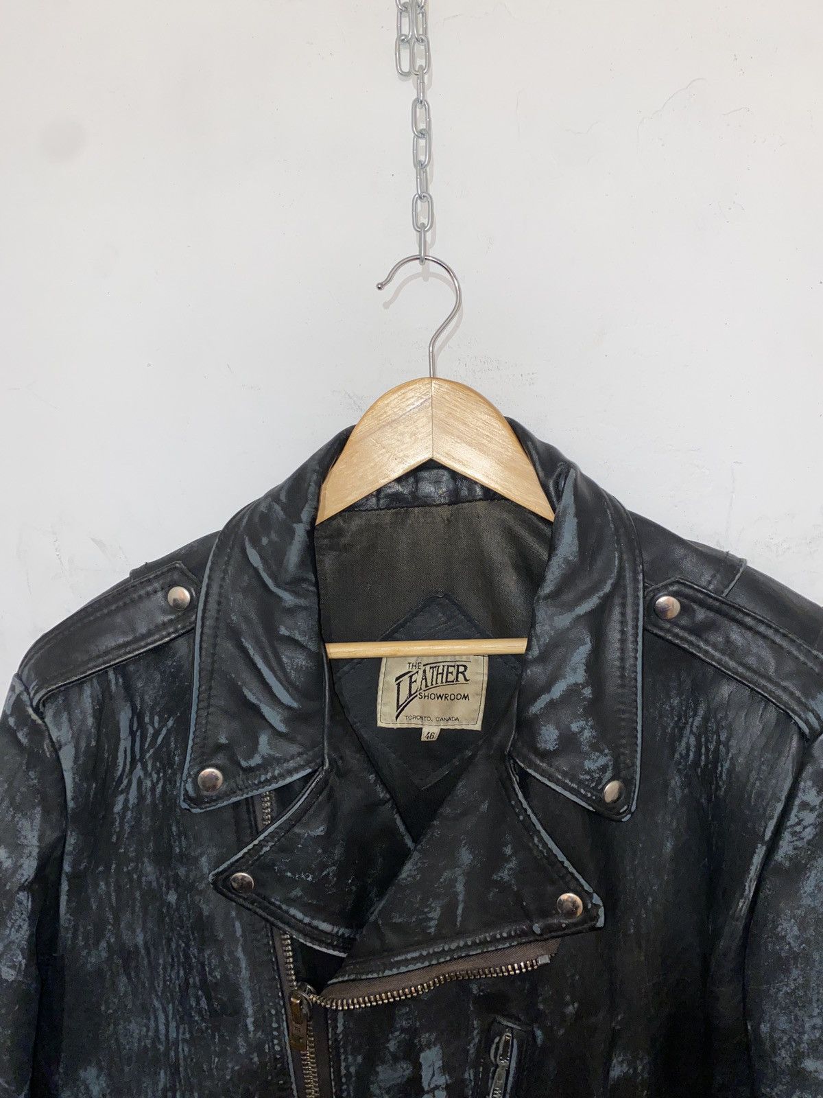 Vintage Rare Vintage True Punk Distressed Leather Biker Jacket Size US L / EU 52-54 / 3 - 2 Thumbnail