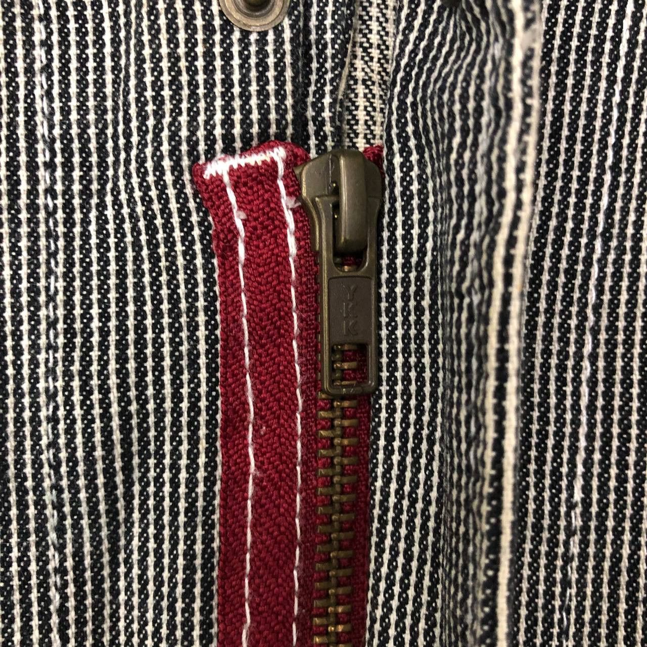 Hysteric Glamour × Japanese Brand P688 RIPPED HICKORY STRIPED GRACE ENGINEER'S COVERALLS Size US XL / EU 56 / 4 - 11 Thumbnail