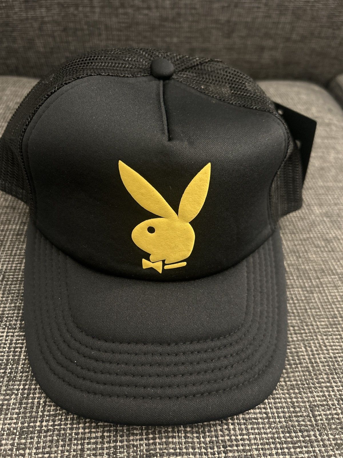 Playboy × Pleasures Pleasures x Playboy Collaboration Navy Hat Size ONE SIZE - 6 Thumbnail