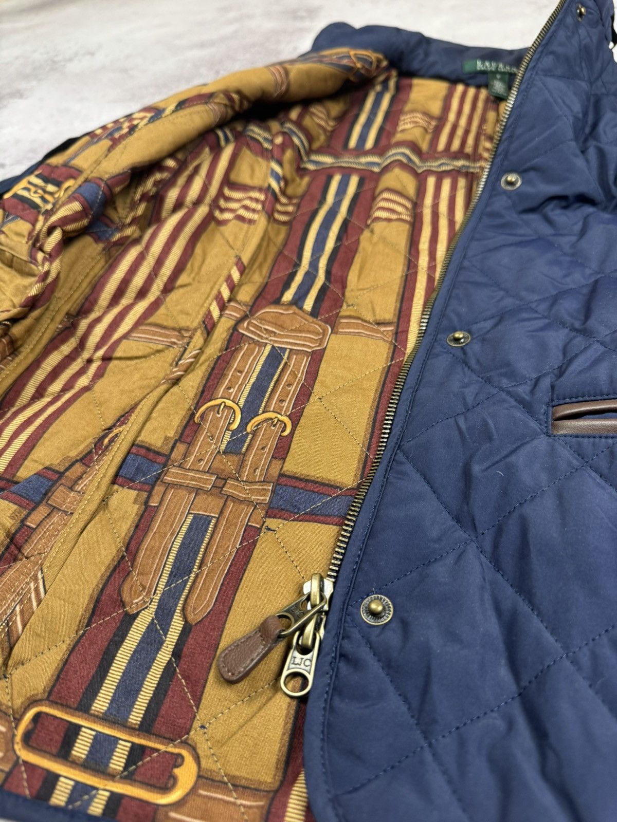 Lauren Ralph Lauren LAUREN RALPH LAUREN EQUESTRIAN PRINT BARN QUILTED JACKET Size S / US 4 / IT 40 - 6 Thumbnail