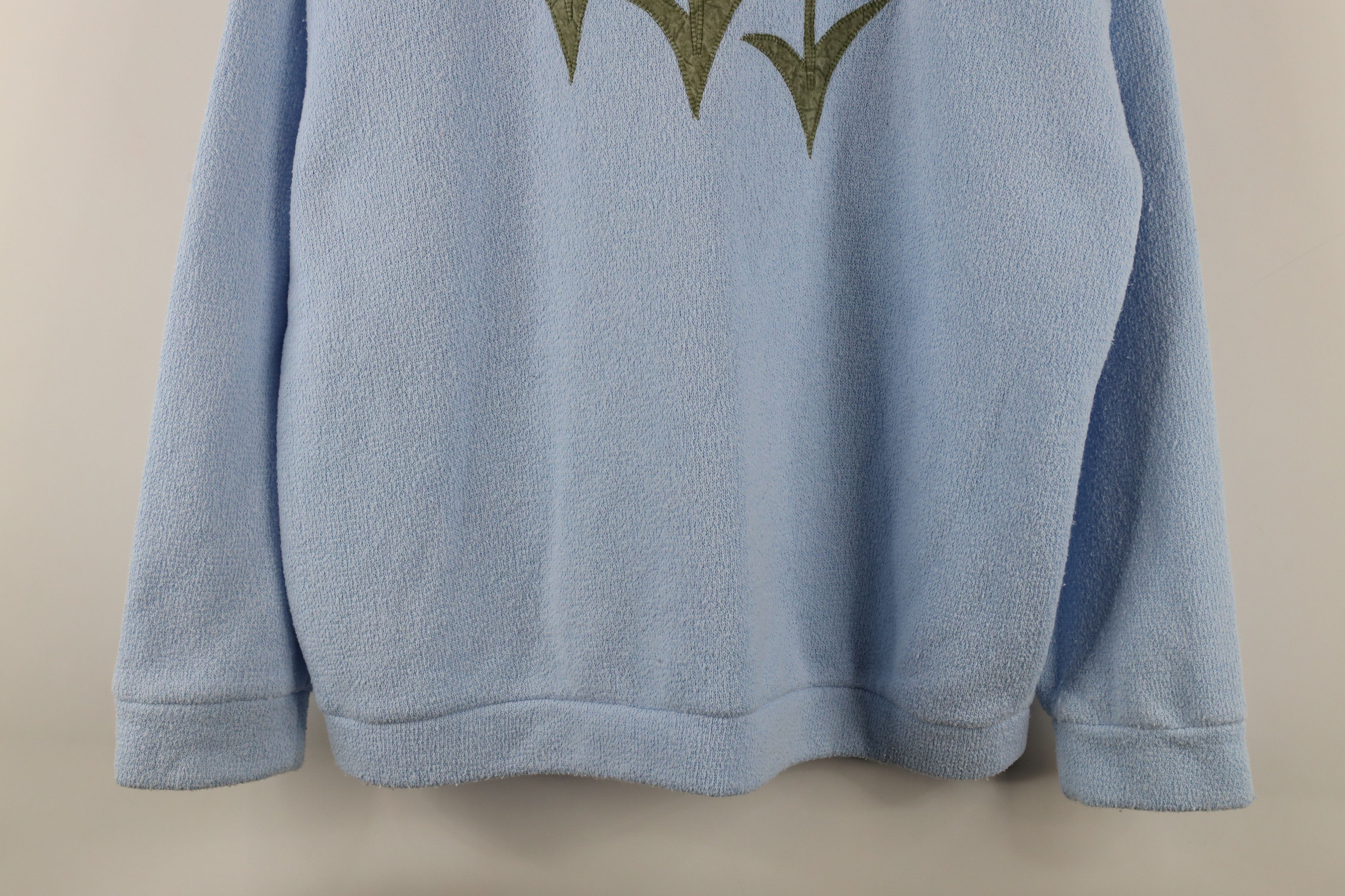 Vintage Vintage 90s Country Primitive Flower Bird Sweatshirt USA Size L / US 10 / IT 46 - 3 Thumbnail