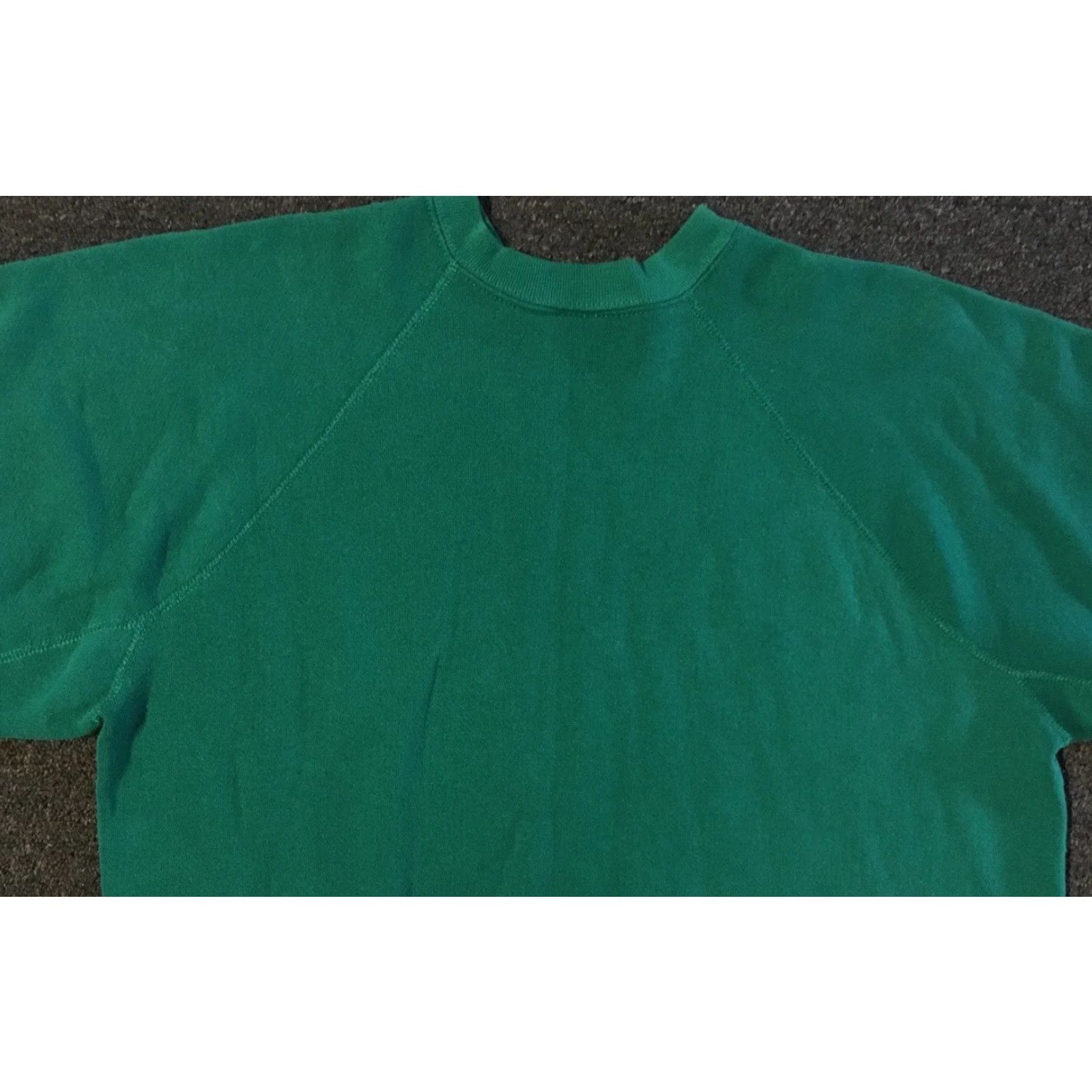 Vintage VINTAGE 70s 80s Faded Gusset Sweatshirt S Green USA Military Mens Sweatshirt Pullover 90s Punk Retro College Track Skate Surf Rock Size US S / EU 44-46 / 1 - 7 Thumbnail