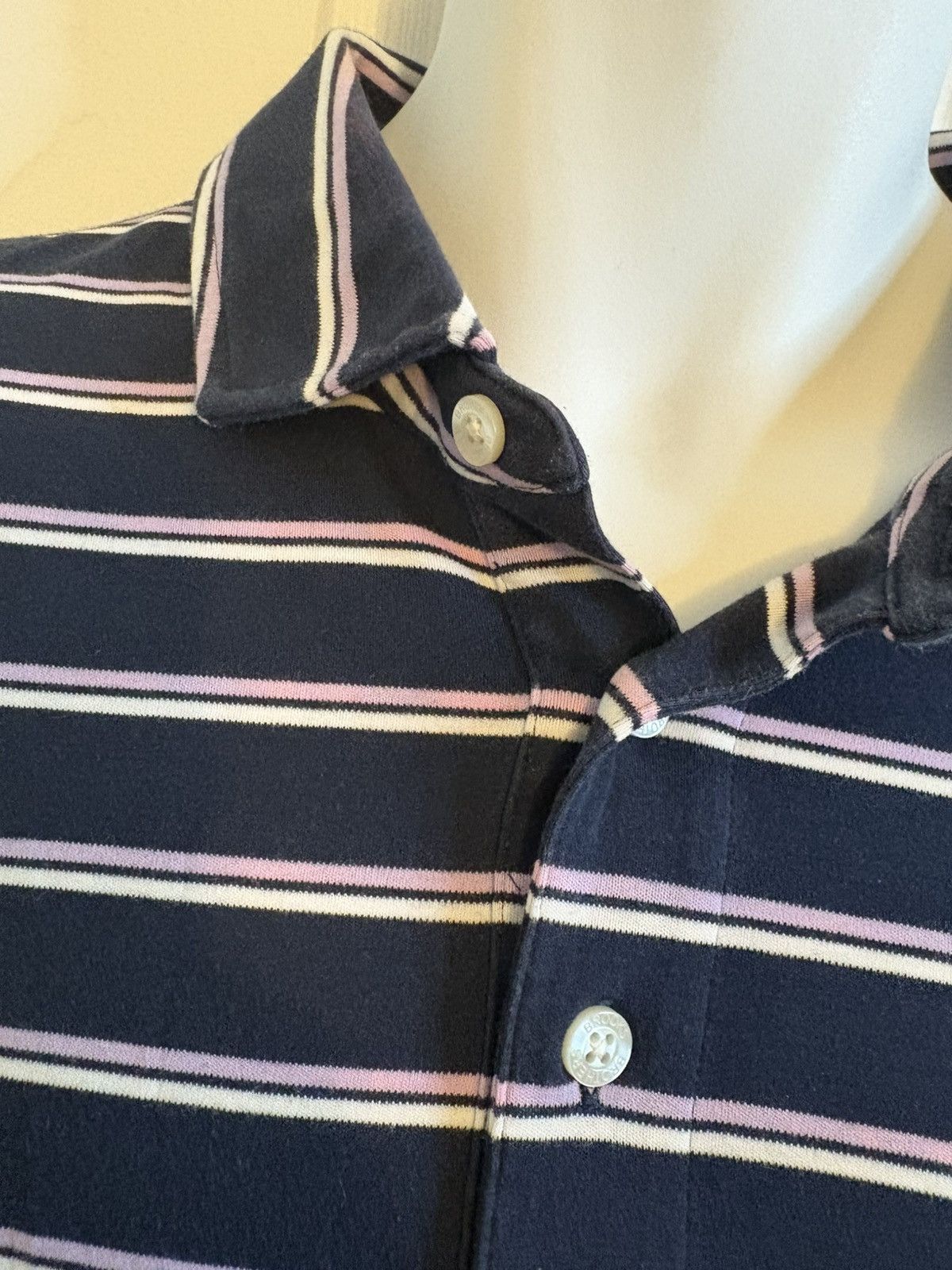 Brooks Brothers Brooks Brothers Purple Striped Short Sleeve Polo. Size Small Size US S / EU 44-46 / 1 - 2 Thumbnail