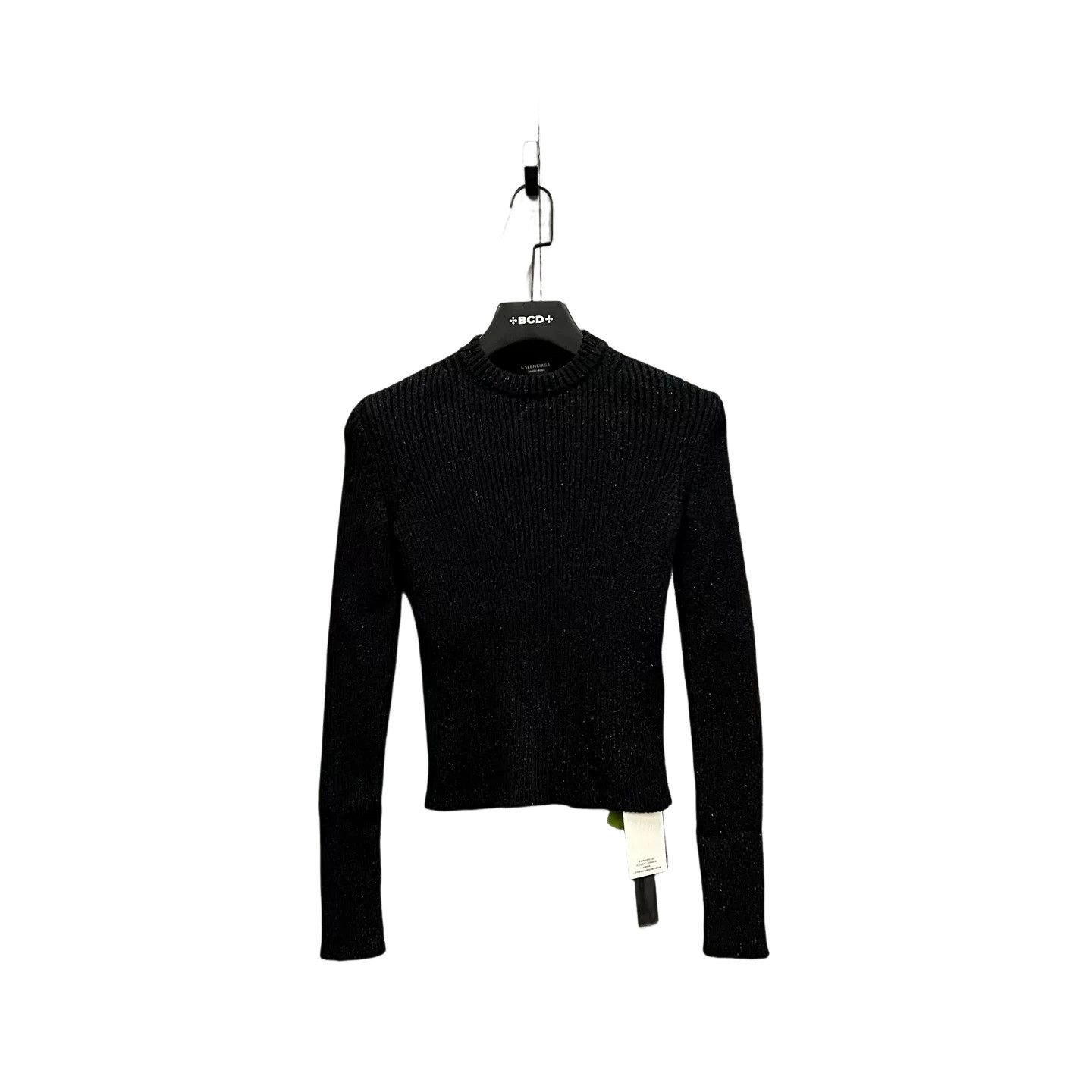 Balenciaga Balenciaga Metallic Ribbed Sweater Size S Size S / US 4 / IT 40 - 1 Thumbnail