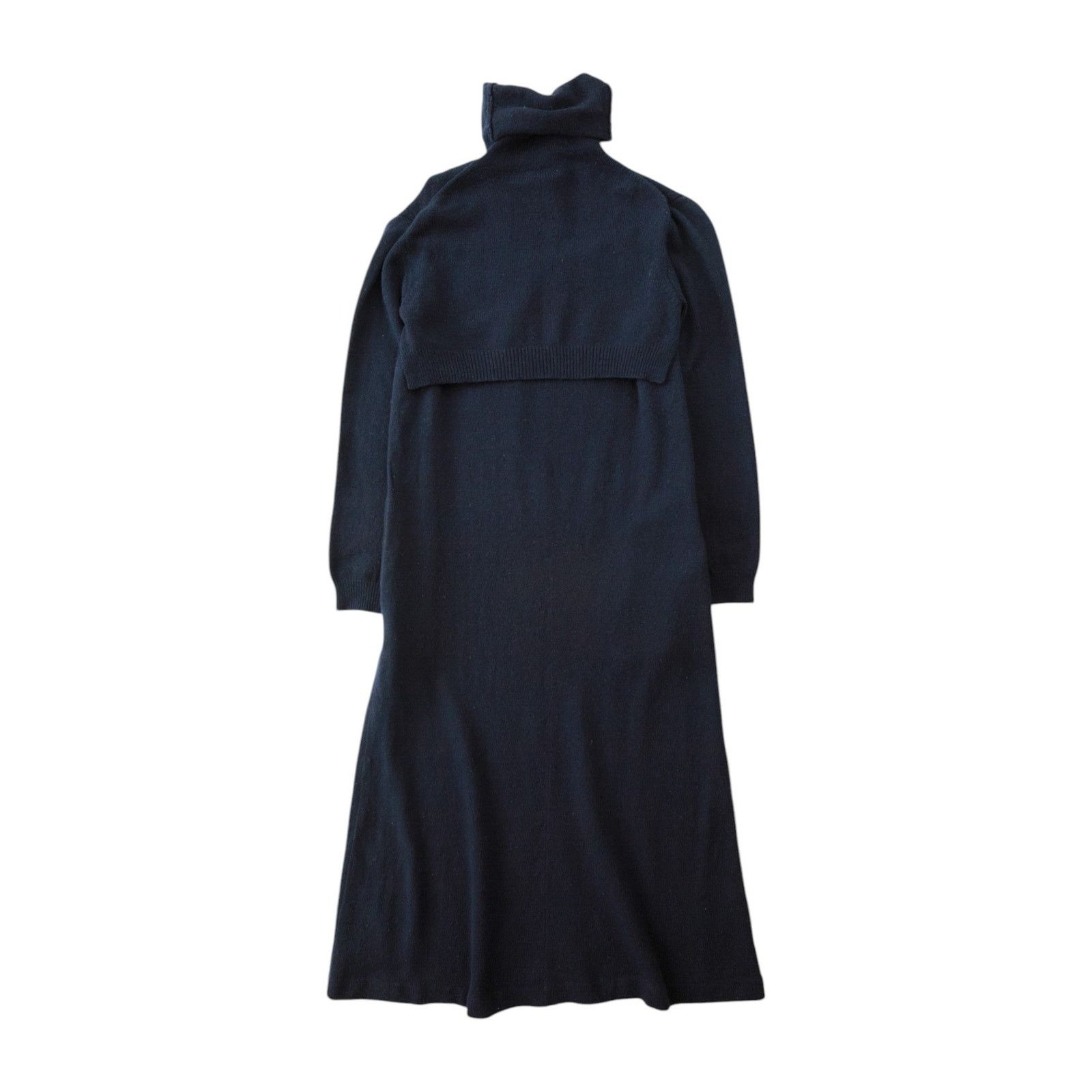 Yohji Yamamoto Blue Wool Sweater Vest Dress Size M / US 6-8 / IT 42-44 - 1 Thumbnail
