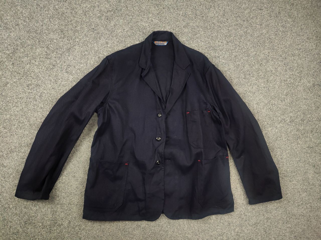 Vintage Bolenium Vintage 50's Super Overalls Work Chore Jacket Size US L / EU 52-54 / 3 - 8 Thumbnail