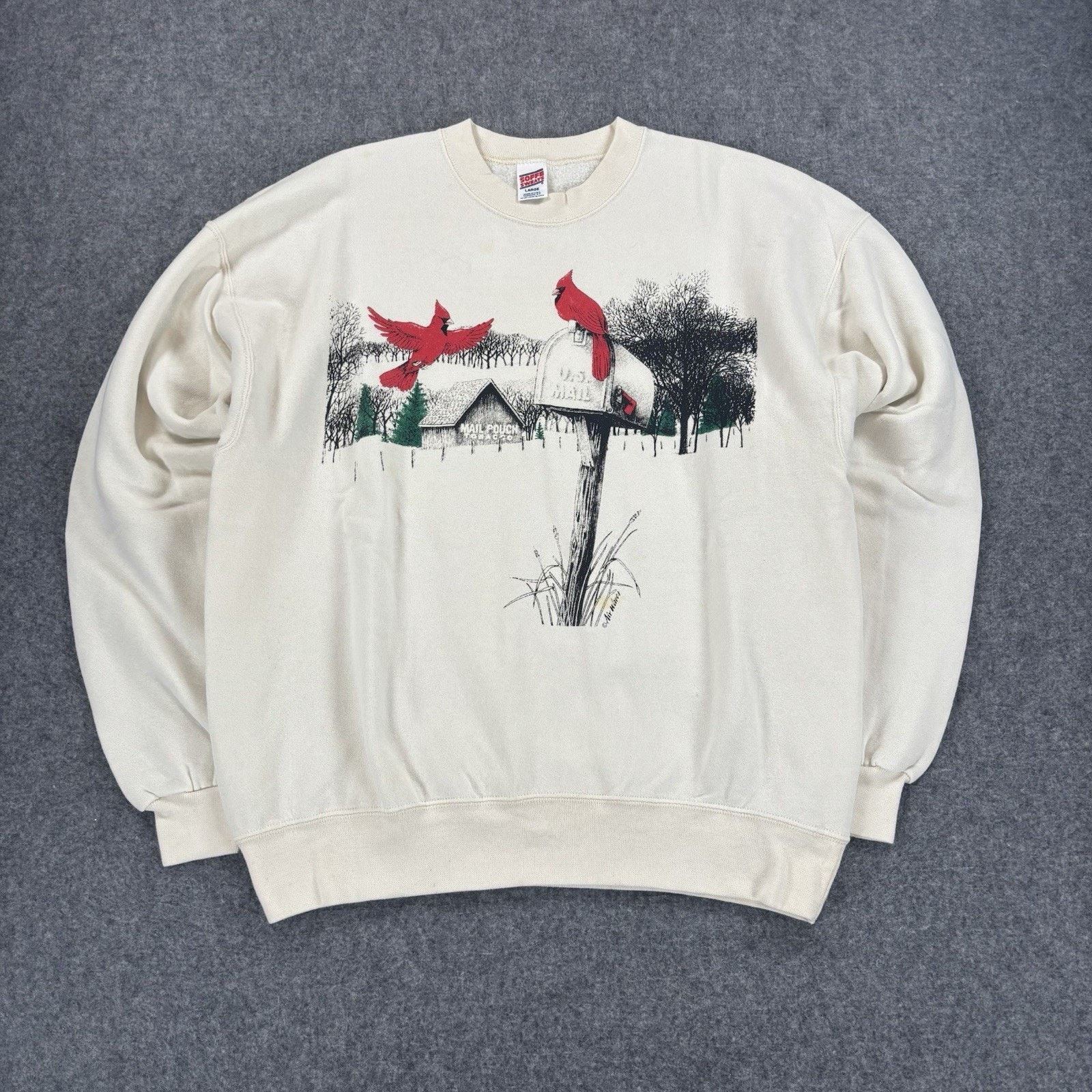 Soffe Vtg. Soffe Sweats Cardinals Mailbox Sweatshirt Large USA 90s Size L / US 10 / IT 46 - 2 Thumbnail