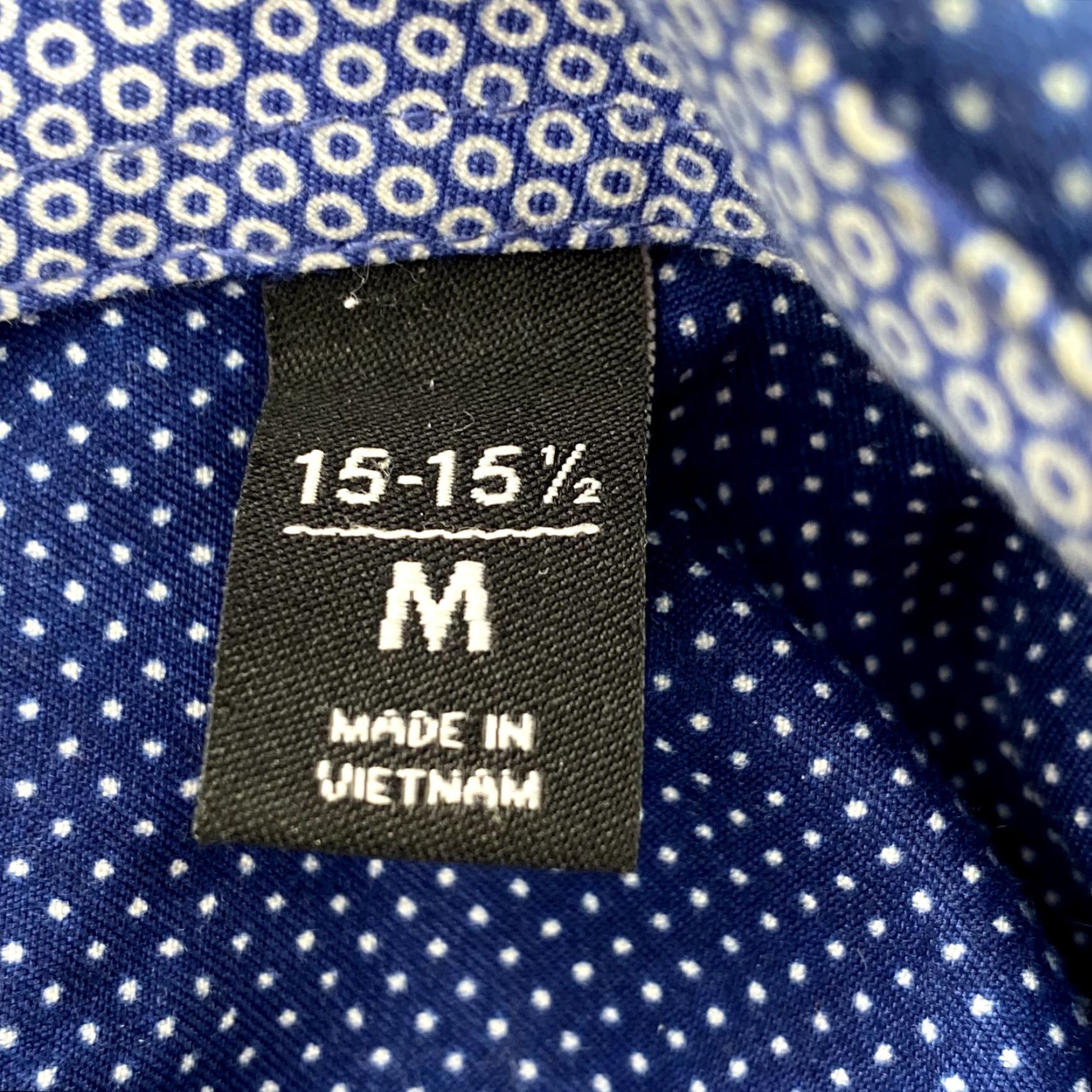 Nicole Miller Nicole Miller Dress Shirt Men's M 15-15.5 Blue Polka Dot Flip Cuff Office Preppy Shirt Dress Shirt Mens M 15-15.5 Blue Polka Dot Flip Cuff Size 40R - 5 Thumbnail