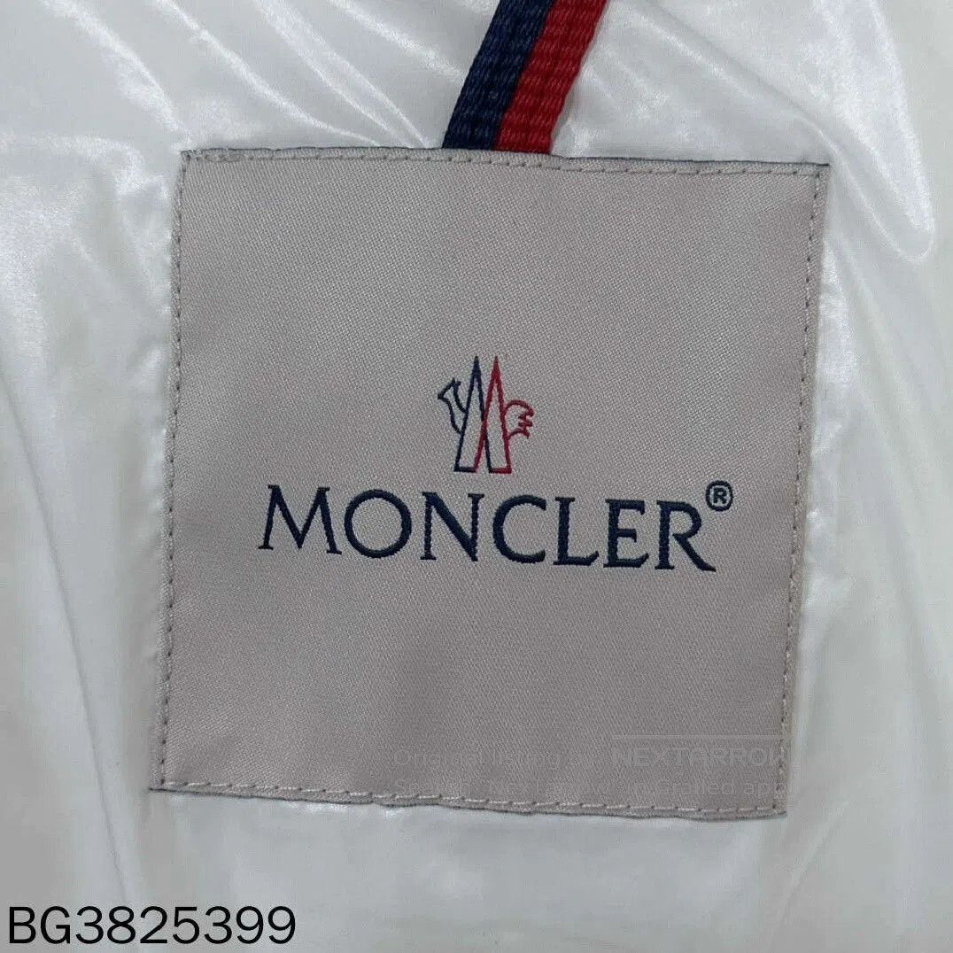 Moncler Moncler Maya White Logo Down Jacket. Size US XXL / EU 58 / 5 - 4 Thumbnail