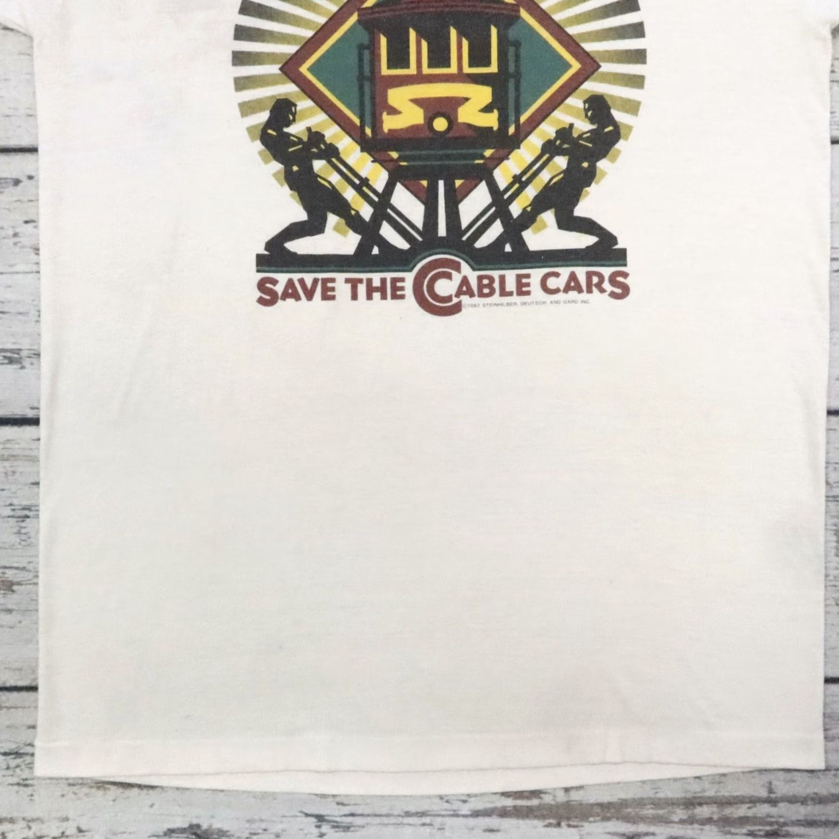 Vintage VTG 90s San Francisco Muni Save The Cable Cars Tshirt White L Mens Vintage 90s San Francisco Muni Save The Cable Cars Tshirt White L Mens Size US L / EU 52-54 / 3 - 3 Thumbnail