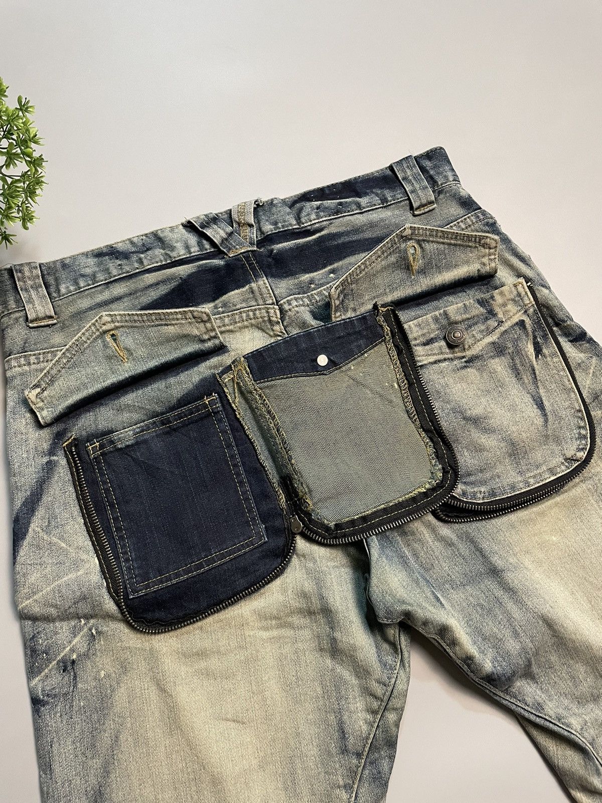 PPFM PPFM Padded Pocket Curved Leg Denim Size US 32 / EU 48 - 17 Thumbnail