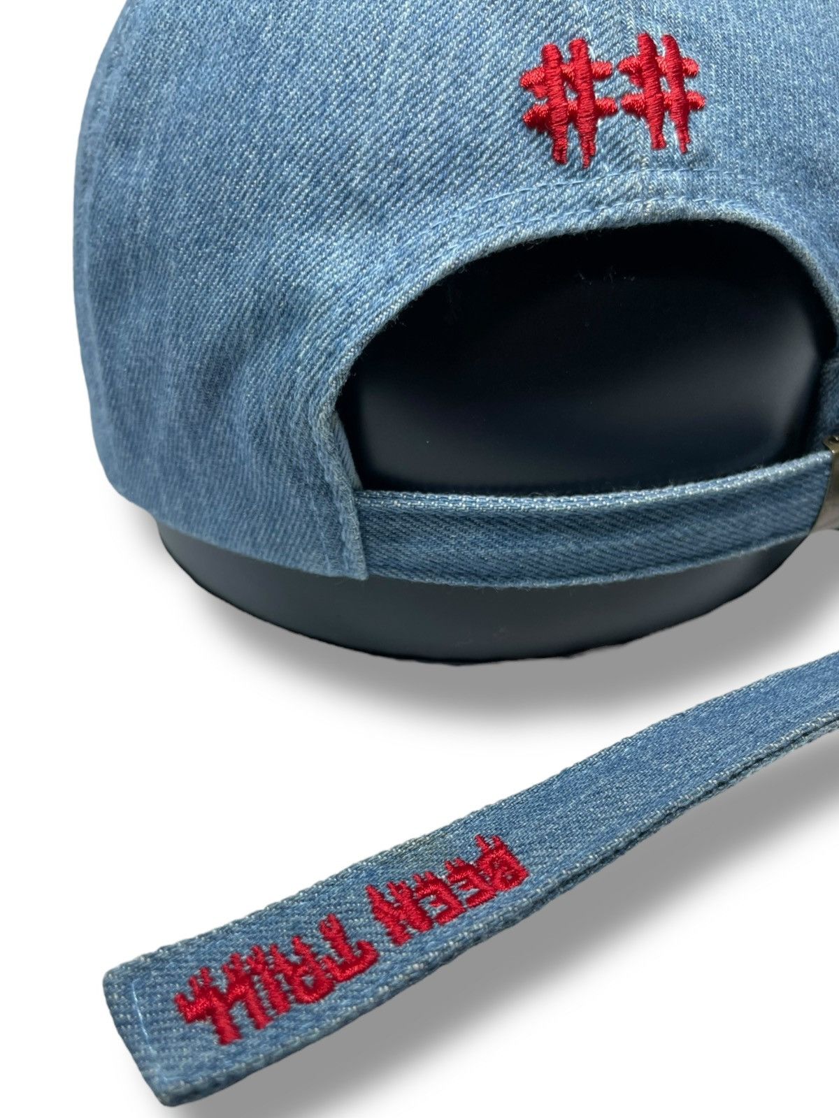 Been Trill Been Trill Long Strap Denim Baseball Cap Size ONE SIZE - 5 Thumbnail