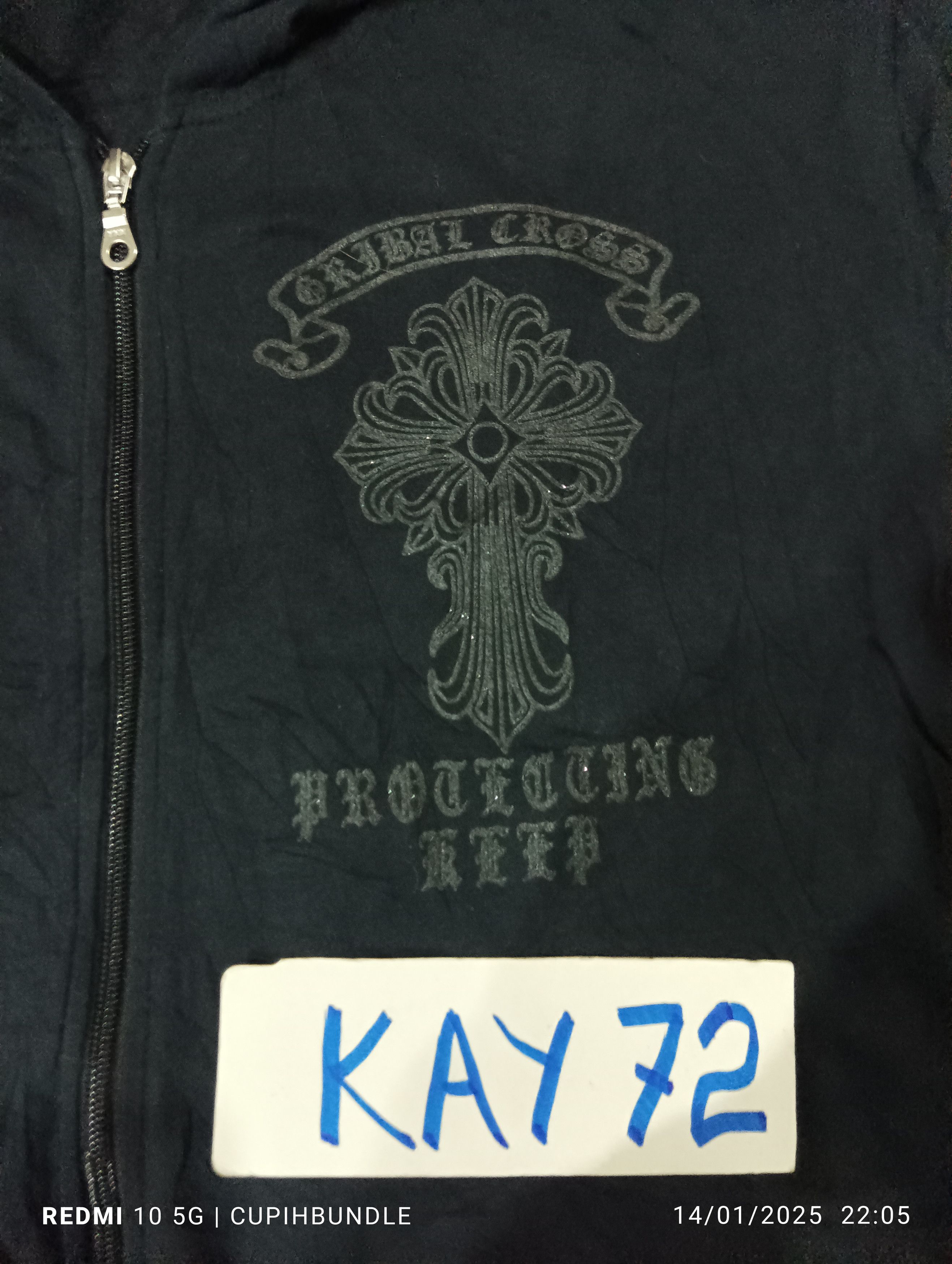 Designer × Japanese Brand DEFECTIVE STRUCT TRIBAL CROSS ZIPPER HOODIE Size US XXL / EU 58 / 5 - 4 Thumbnail