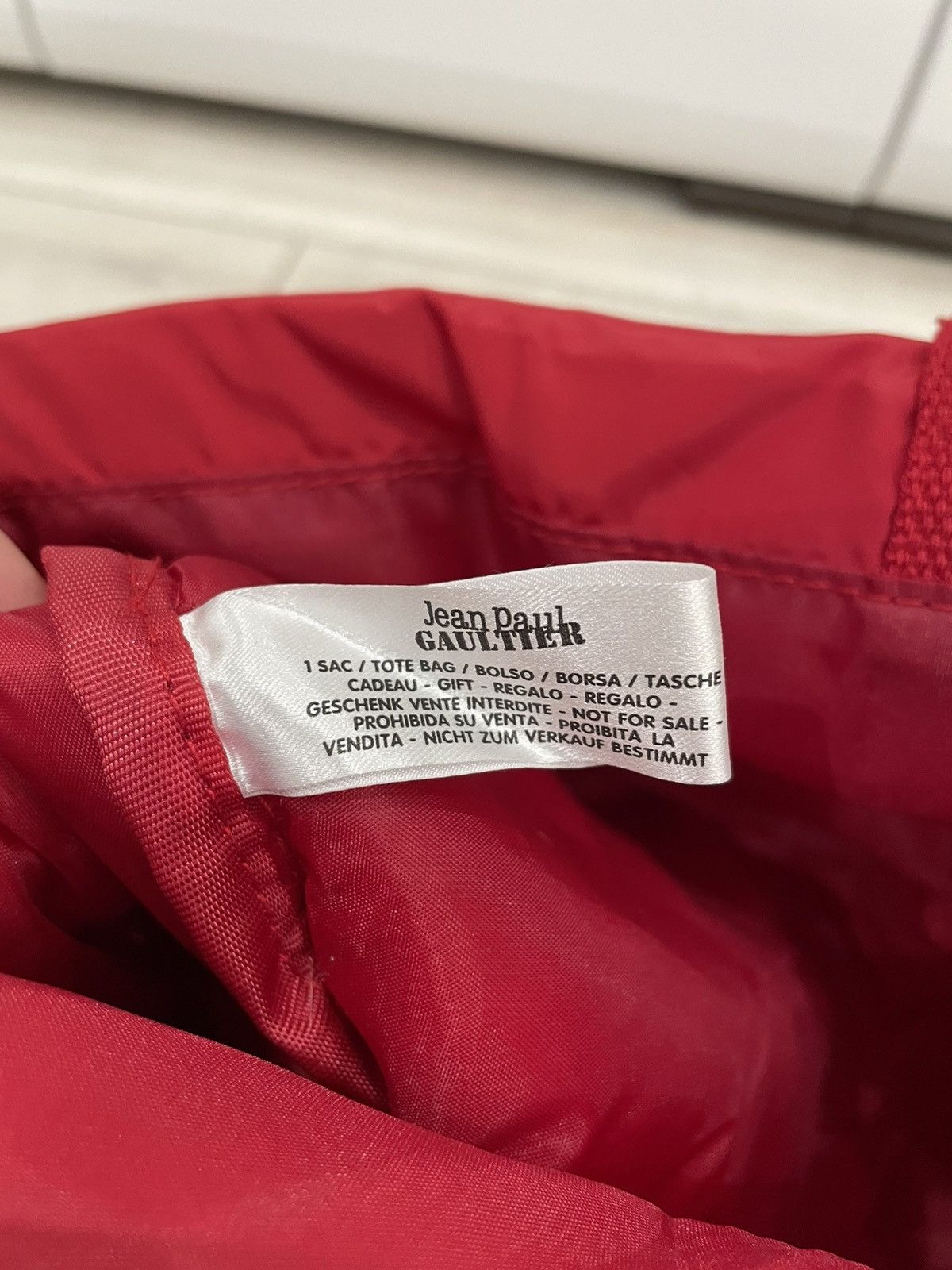 Jean Paul Gaultier Jean Paul Gaultier Red Tote Bag Size ONE SIZE - 7 Thumbnail