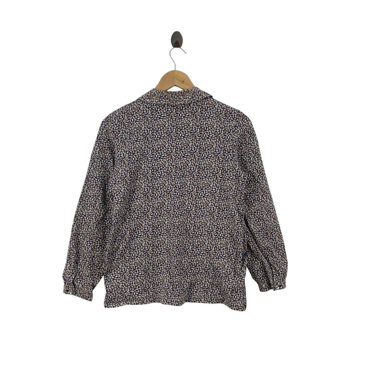 A.P.C. A.P.C. Rue Madame Paris Floral Print Collared Long Sleeve Size XS / US 0-2 / IT 36-38 - 6 Thumbnail