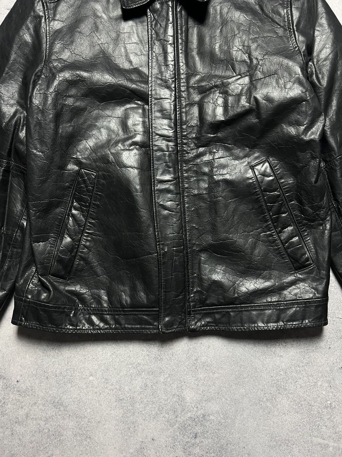 Japanese Brand Vintage Leather Faded Racing Motorcycle Jacket Size US L / EU 52-54 / 3 - 5 Thumbnail
