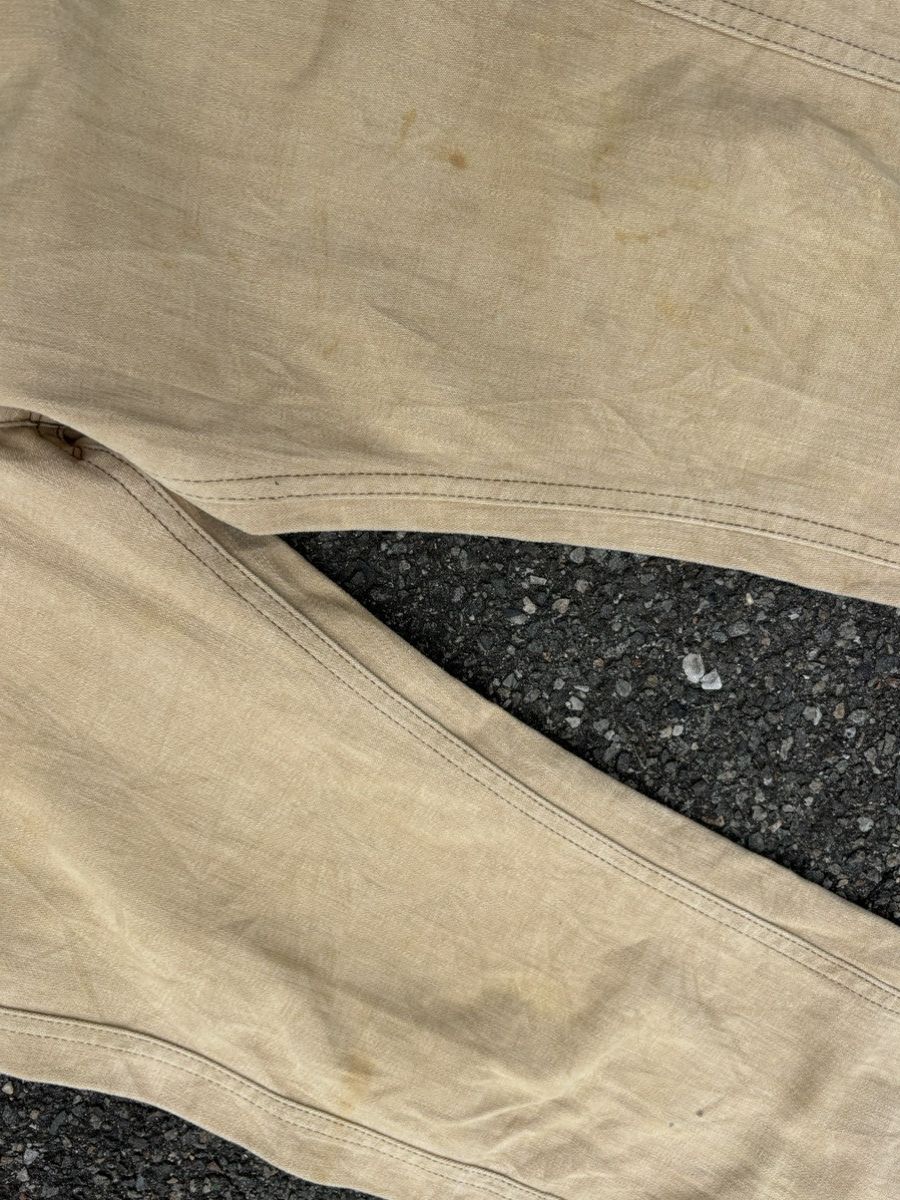 Lee 1970s Lee Tan Moleskin Bootcut Flare Western Work Pants Size US 32 / EU 48 - 3 Thumbnail