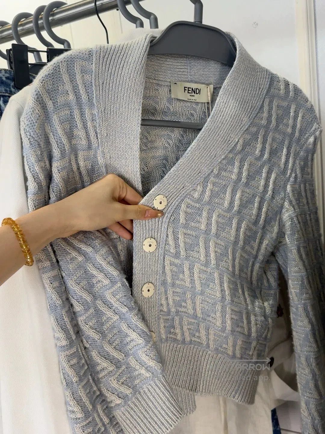 Fendi Fendi Knit Cardigan Sweater. Size US S / EU 44-46 / 1 - 1 Thumbnail