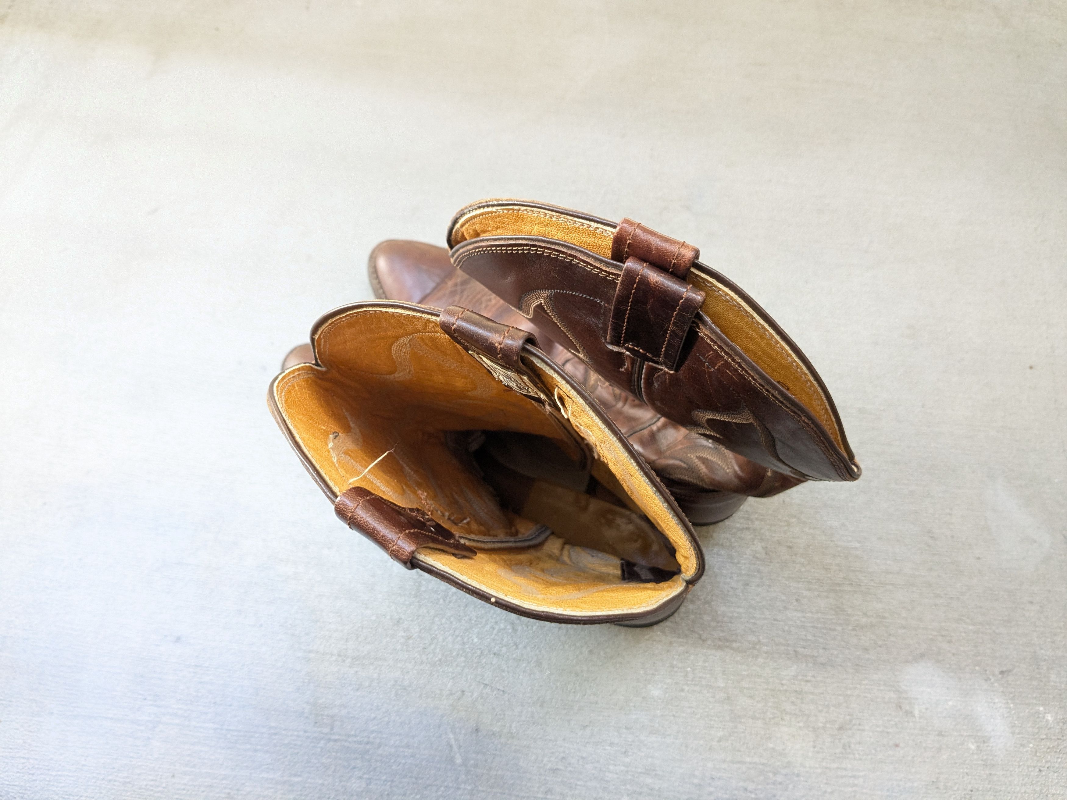 Nocona Boots Nocona Cowboy Boots Brown Leather 11.5 D Botas USA Size US 11.5 / EU 44-45 - 12 Thumbnail