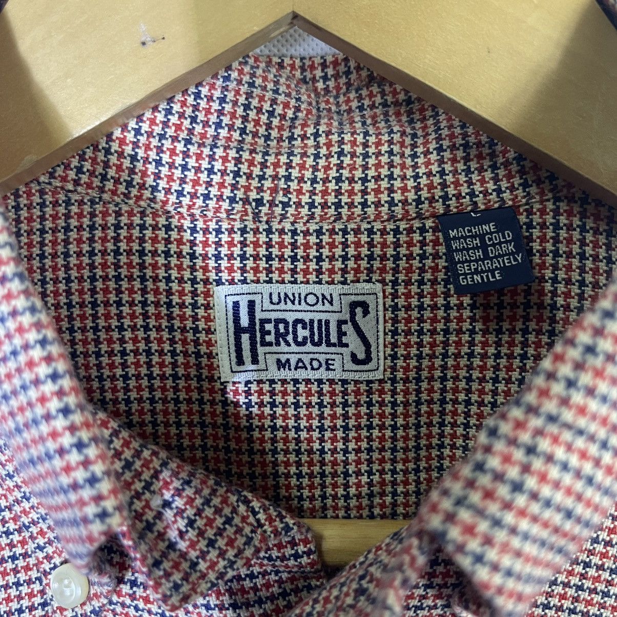 Sears Vintage Hercules Union Made Small Plaid Button Down Shirt Size US L / EU 52-54 / 3 - 4 Thumbnail