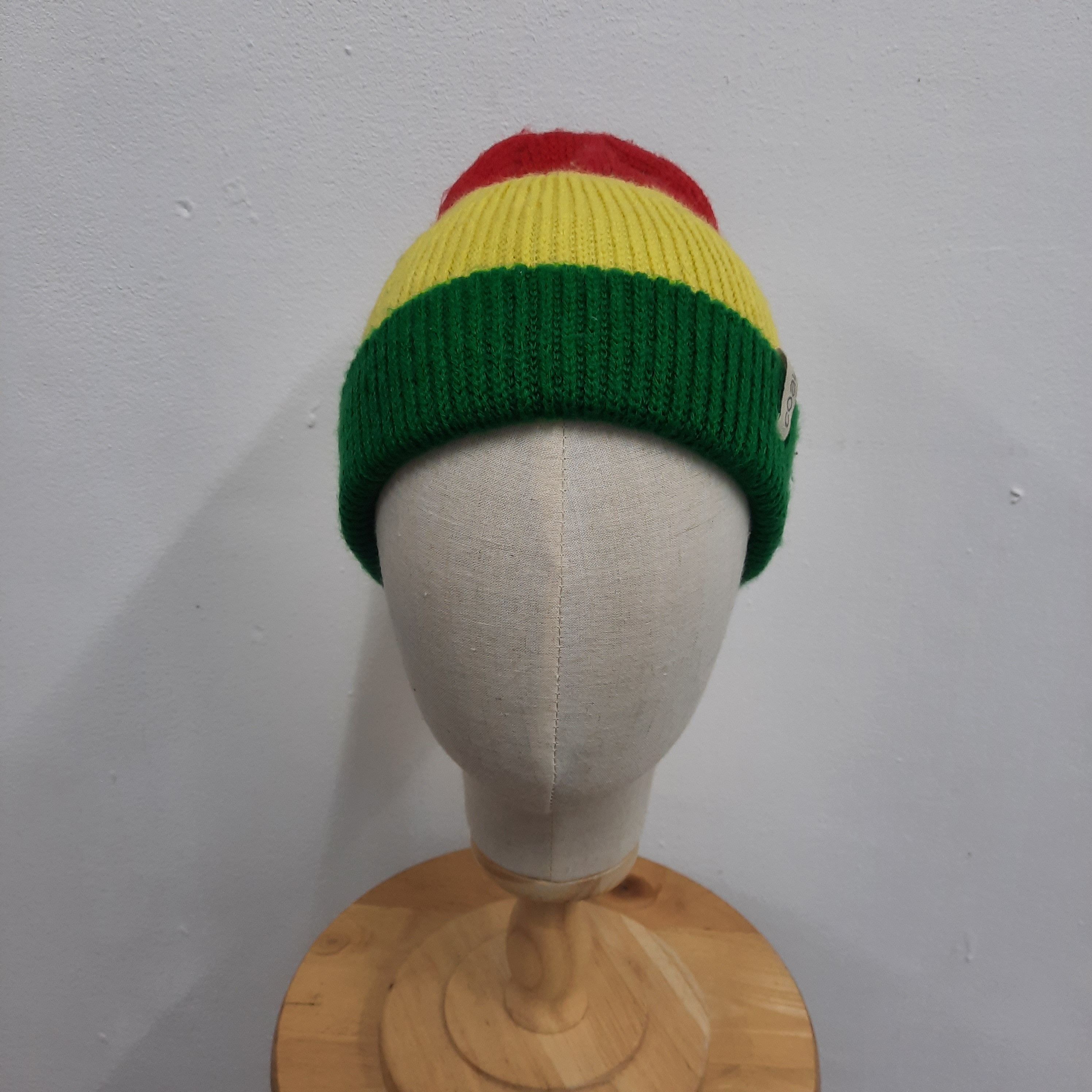 Bob Marley 🔥Coal iconic color bob marley rasta stripes beanie hat Size ONE SIZE - 2 Thumbnail