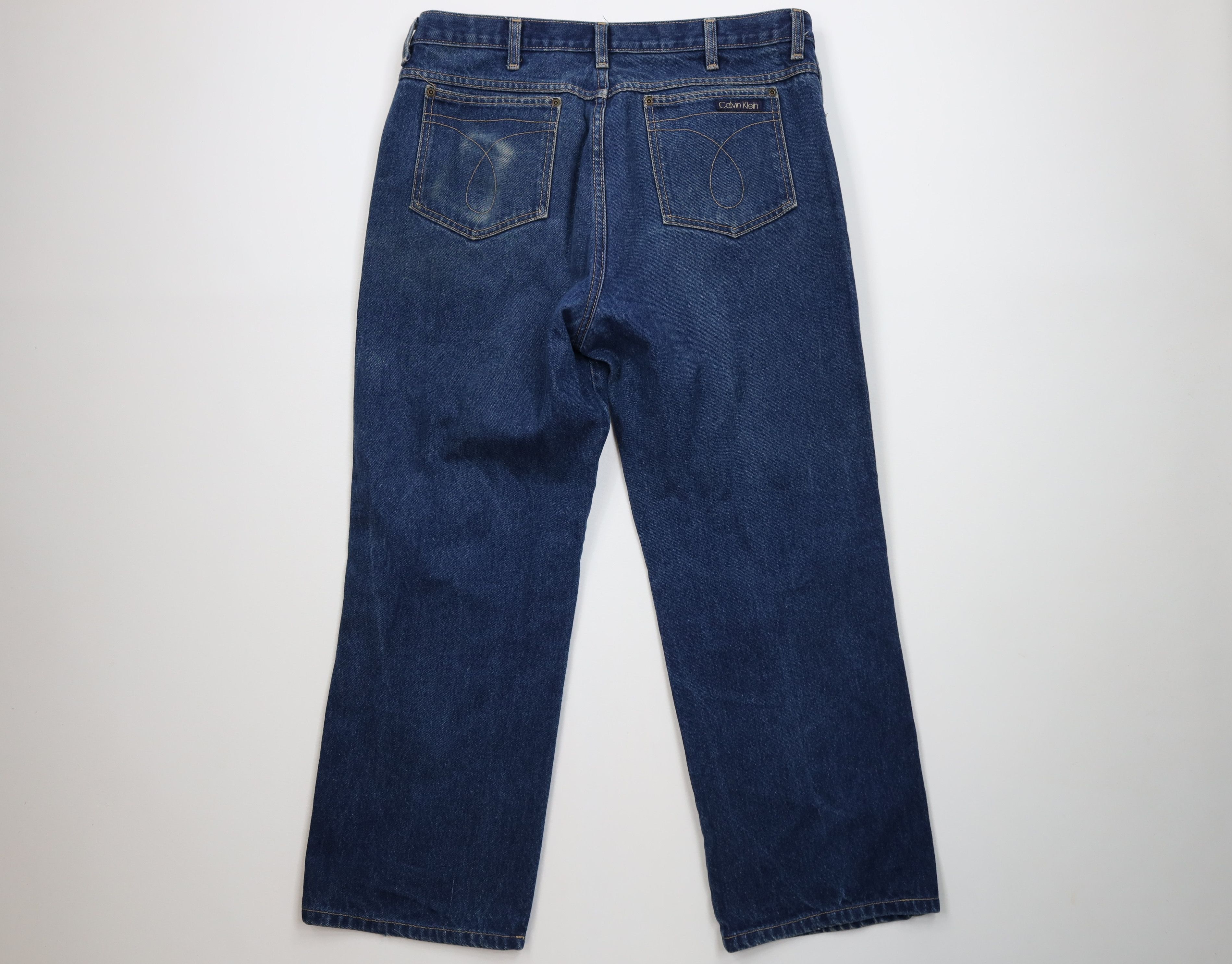 Calvin Klein Vintage 80s 90s Calvin Klein Wide Leg Denim Jeans Cotton USA Size US 36 / EU 52 - 11 Thumbnail
