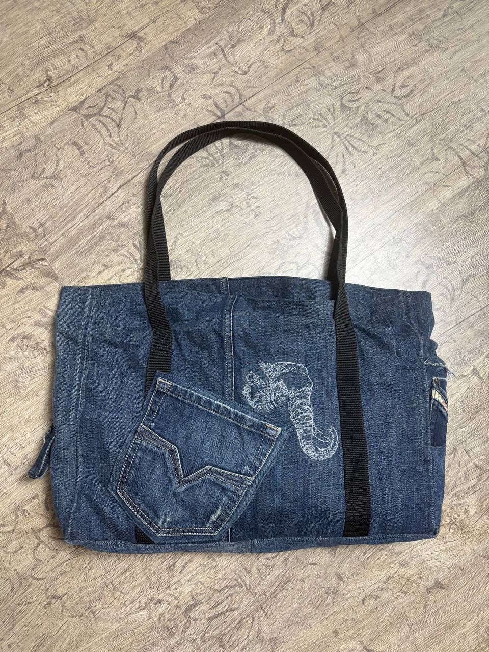 Diesel Vintage Diesel bag y2K RARE Handmade Denim sling Bag Size ONE SIZE - 2 Thumbnail