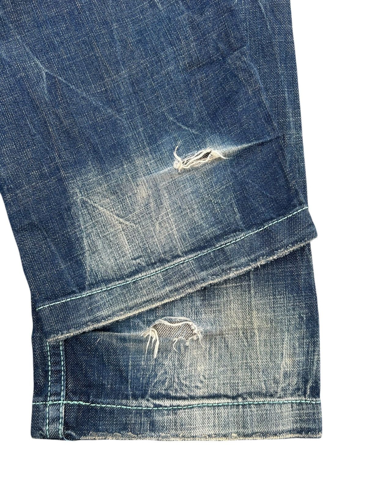 Kapital YOSHITOMO NARA LOLITA Vintage Distressed Rusty Denim Jeans Size US 34 / EU 50 - 18 Thumbnail