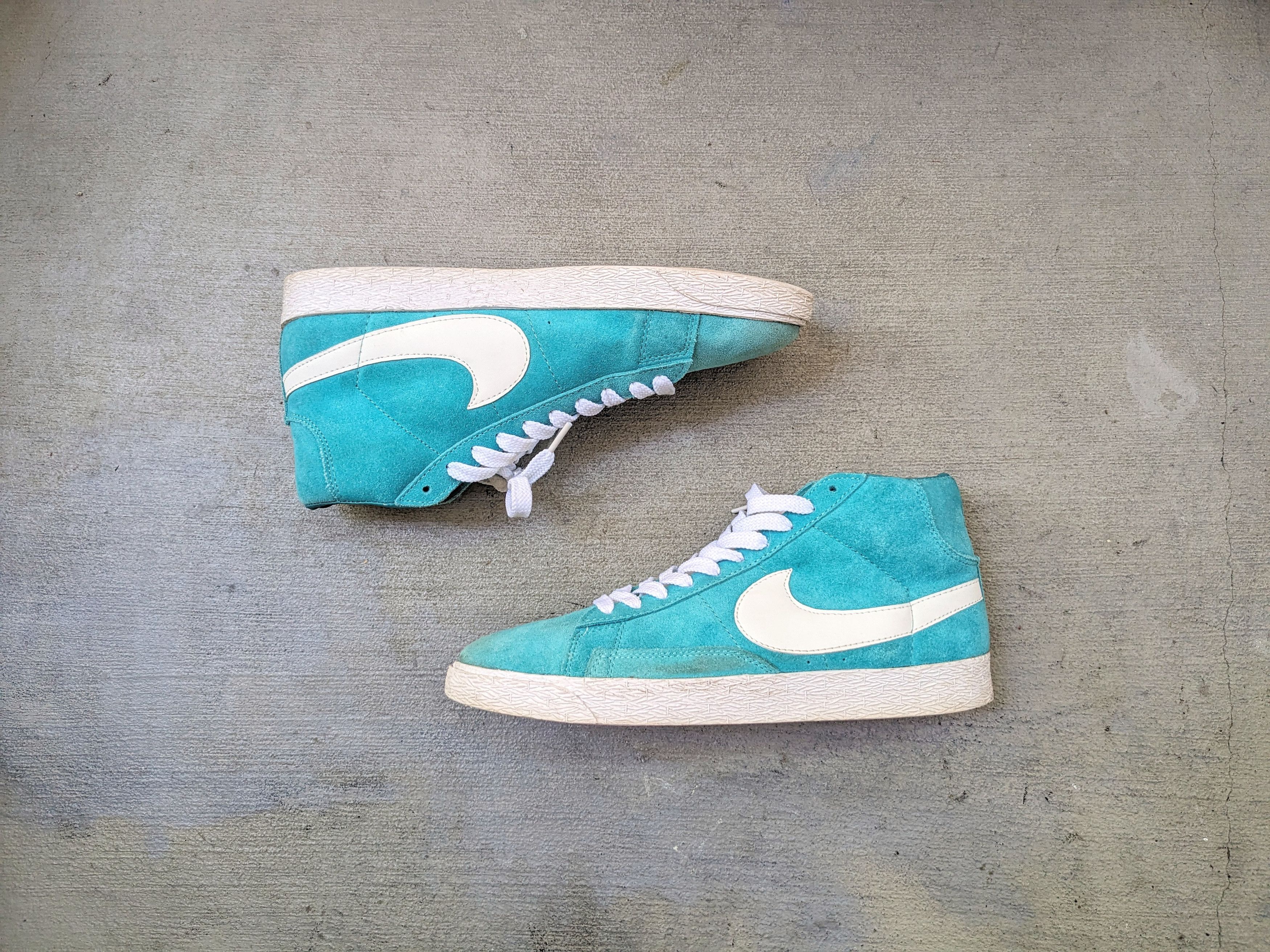 Nike Nike Blazer Premium Green Suede 511427-302 High Size US 10 / EU 43 - 1 Thumbnail