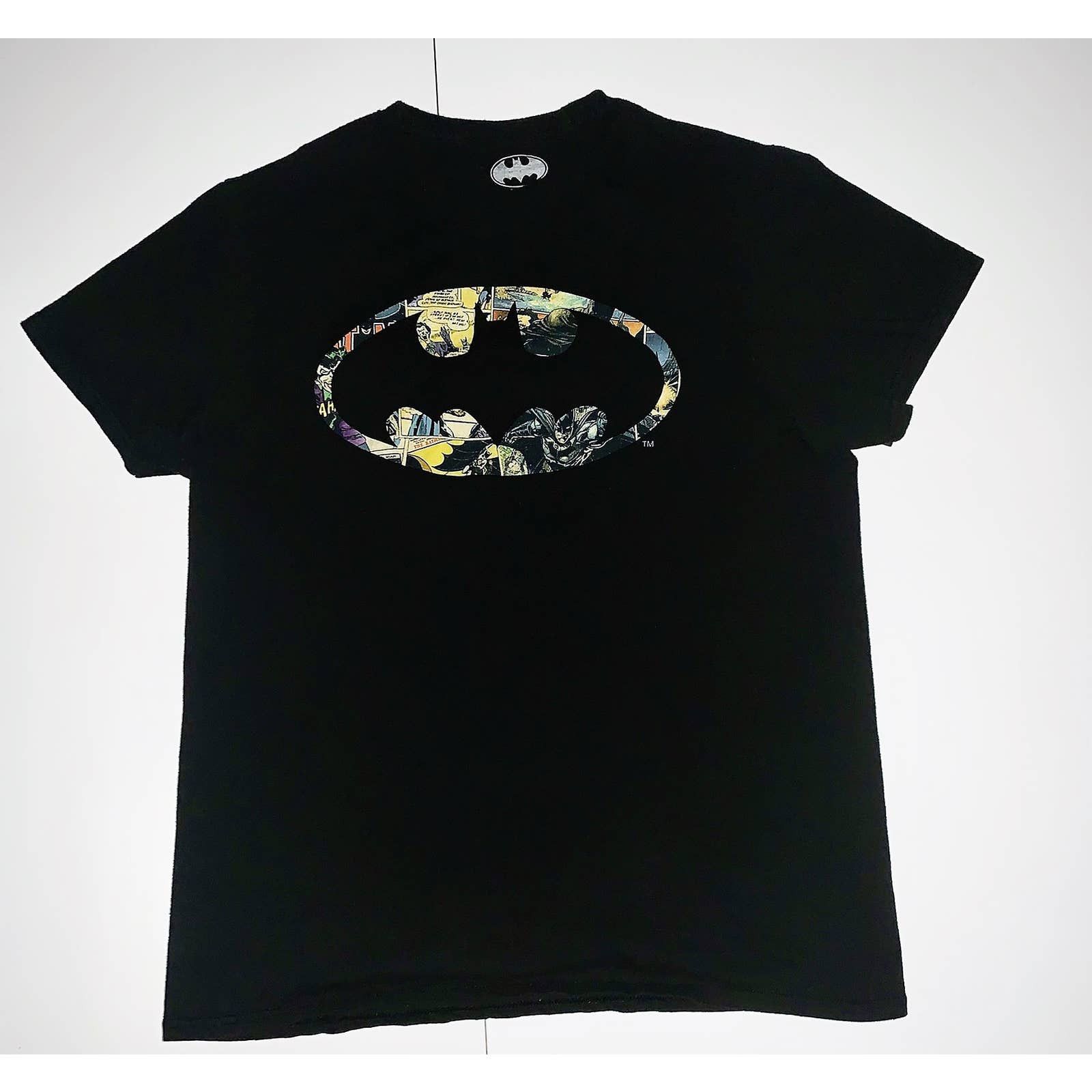 Batman Batman Logo Symbol with comic scenes Black Shirt Grailed