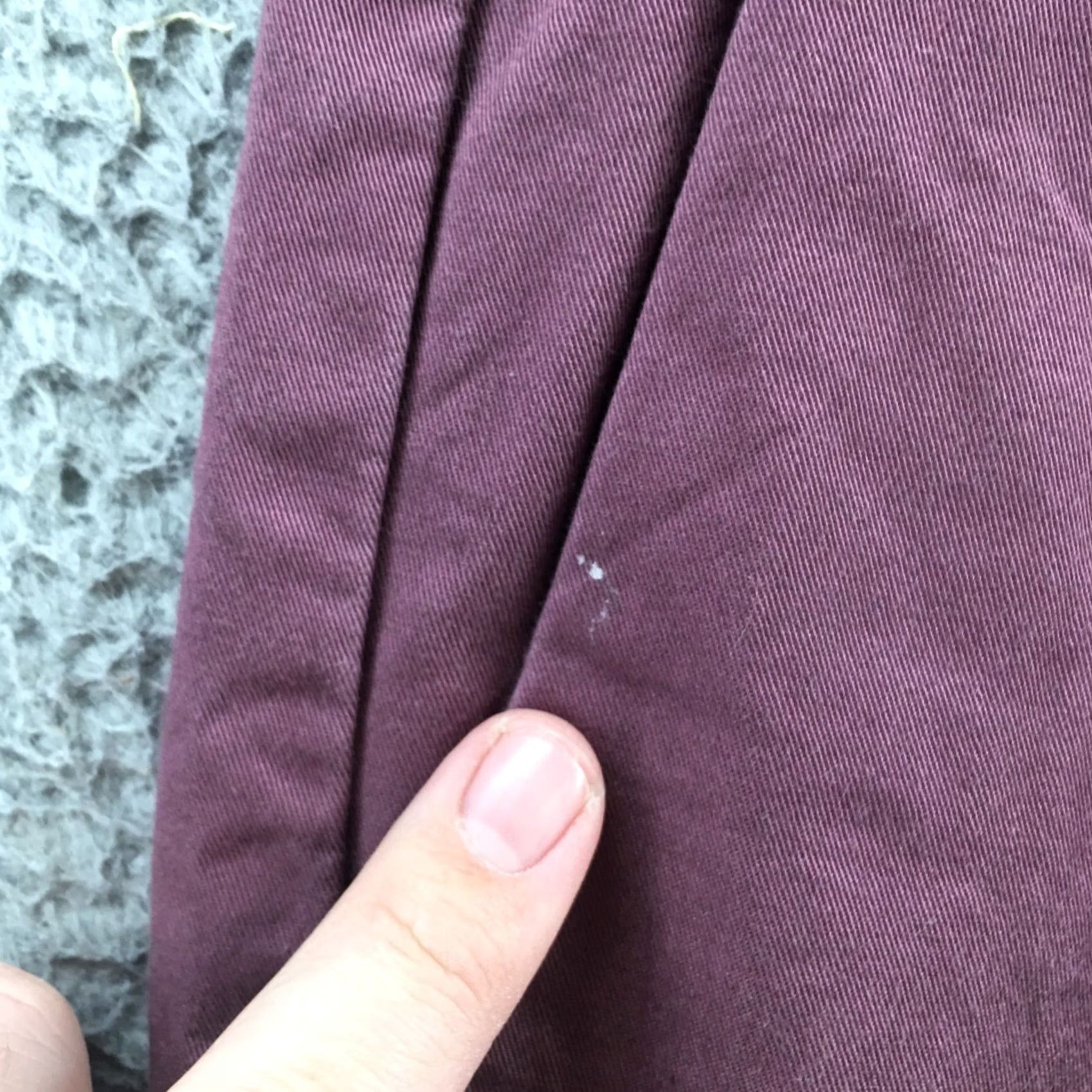 Calvin Klein Calvin Klein Straight Chino Pants Mens 31x32 Burgundy Button Front Cotton Zip Pants Size US 31 - 5 Thumbnail