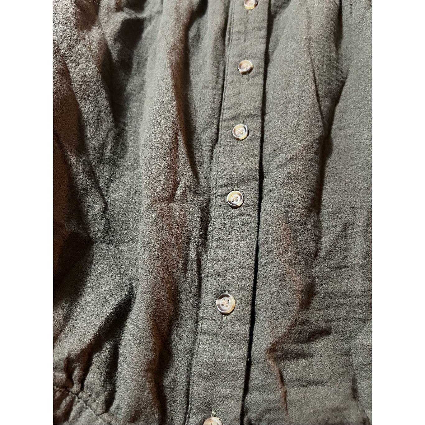 Other a.n.a Green Button Front Woman’s Short Sleeve Top Size Small Size S / US 4 / IT 40 - 8 Thumbnail