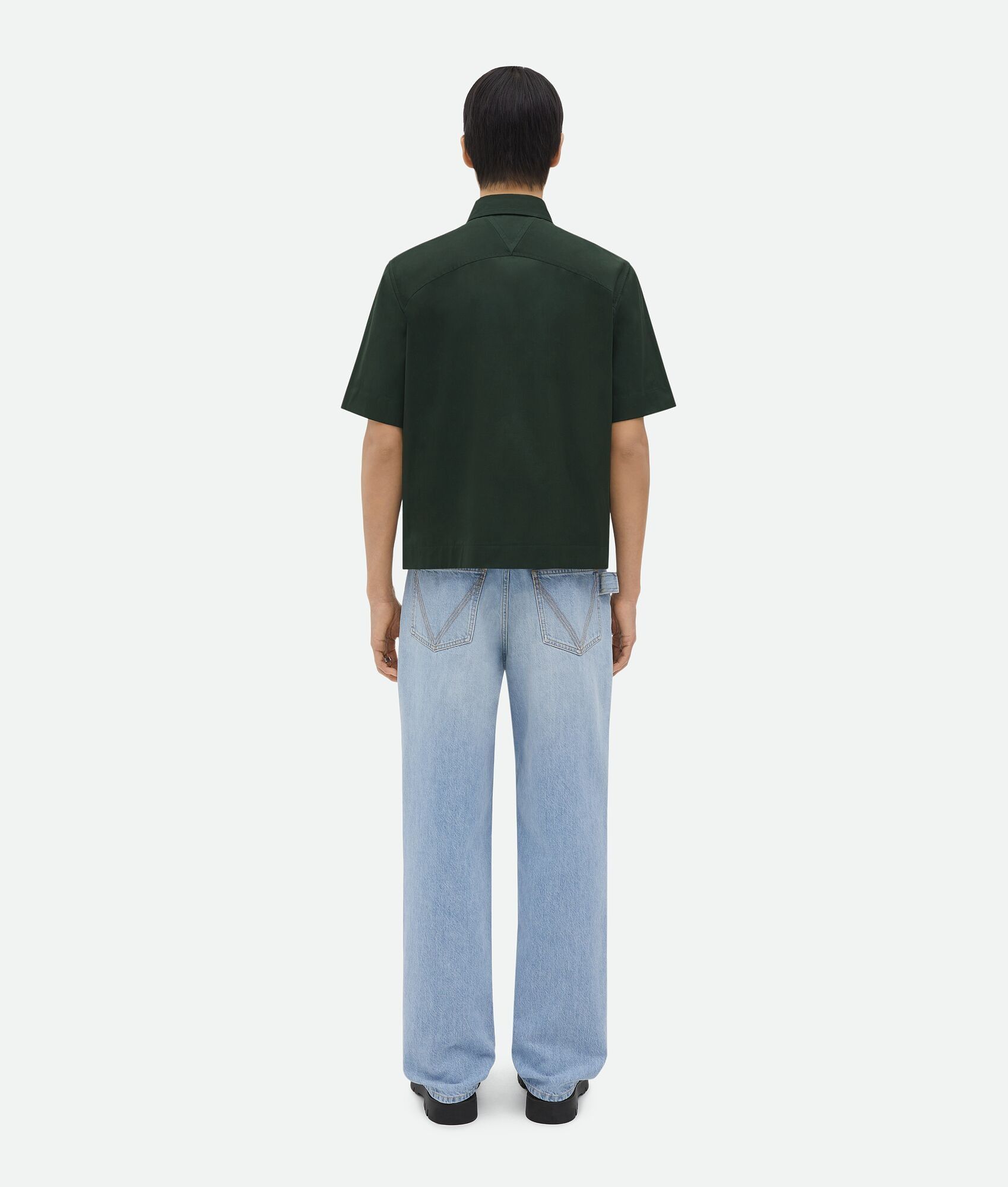 Bottega Veneta o1n1vont0625 Short-Sleeved Cotton Shirt in Camping Size US S / EU 44-46 / 1 - 3 Thumbnail